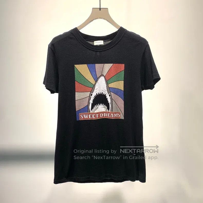 Saint Laurent Paris Saint Laurent Paris Huge Hit Shark Short Sleeve T-Shirt Size US XS / EU 42 / 0 - 1 Thumbnail
