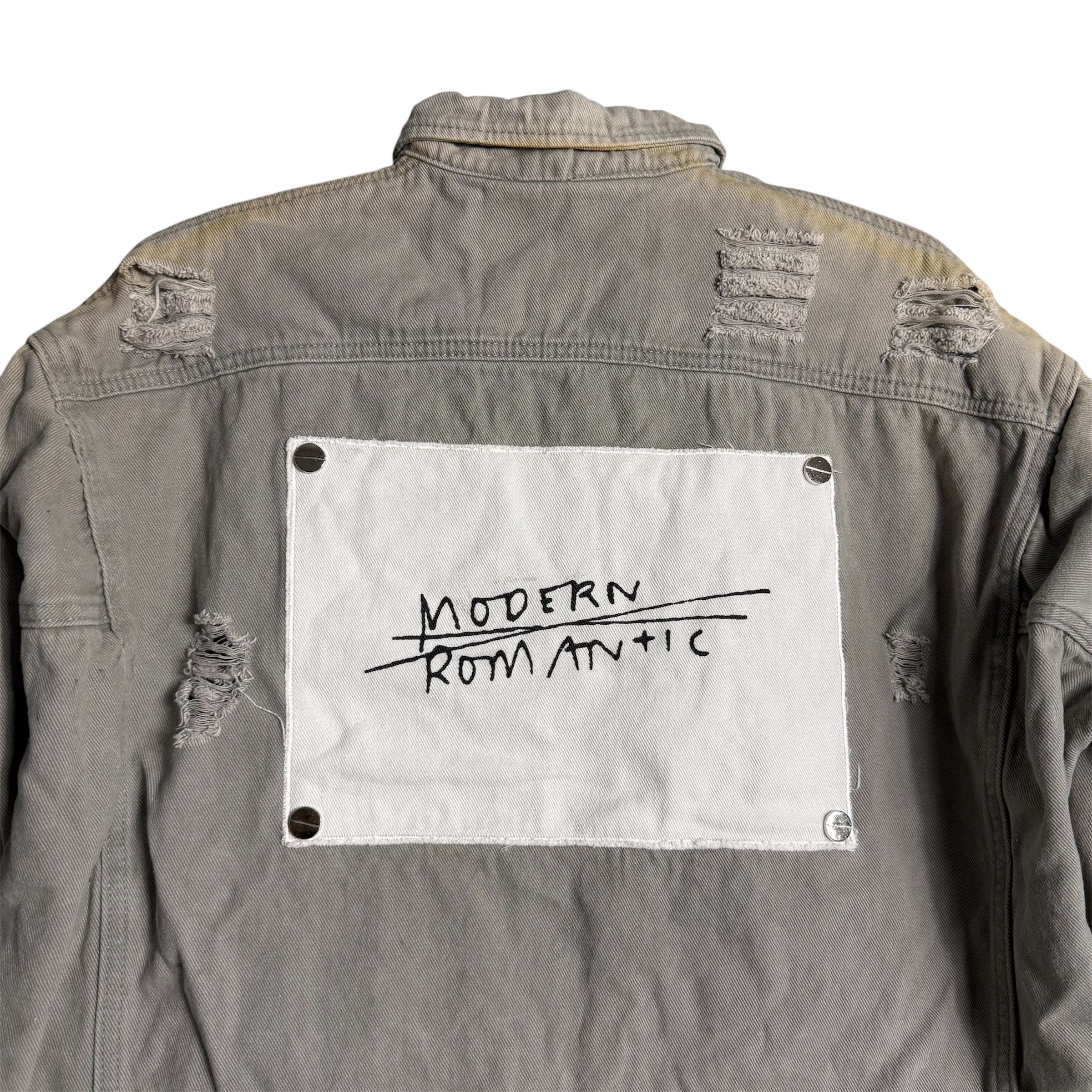 Japanese Brand 🔥RARE🔥Vintage Modern Romantic Distress Style Denim Jacket Size US L / EU 52-54 / 3 - 2 Thumbnail