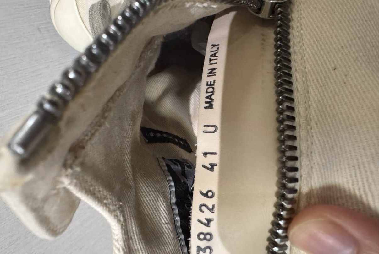 Rick Owens Rick Owens DRKSHDW Pentagram Lace-Up "Milk White" Sneakers Size US 8 / EU 41 - 6 Thumbnail