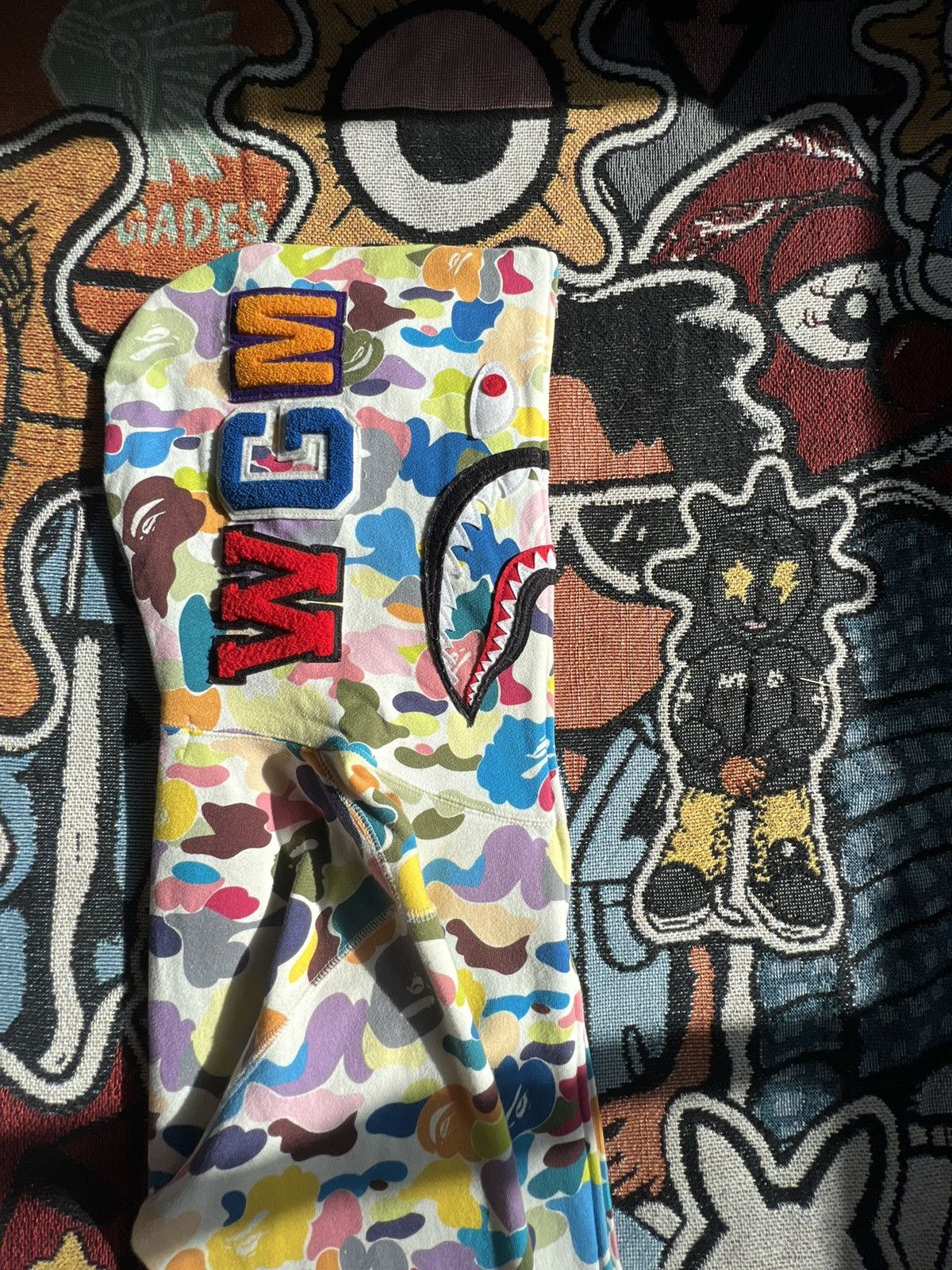 Bape Multi Camo Shark Full Zip Hoodie Size US S / EU 44-46 / 1 - 2 Thumbnail