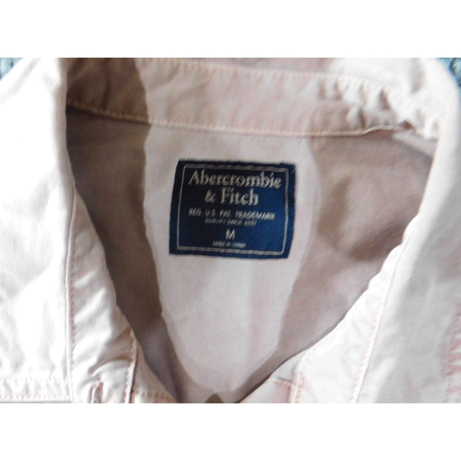 Abercrombie & Fitch Abercrombie & Fitch Mens Shirt Medium pink classic casual button up Size US M / EU 48-50 / 2 - 6 Thumbnail