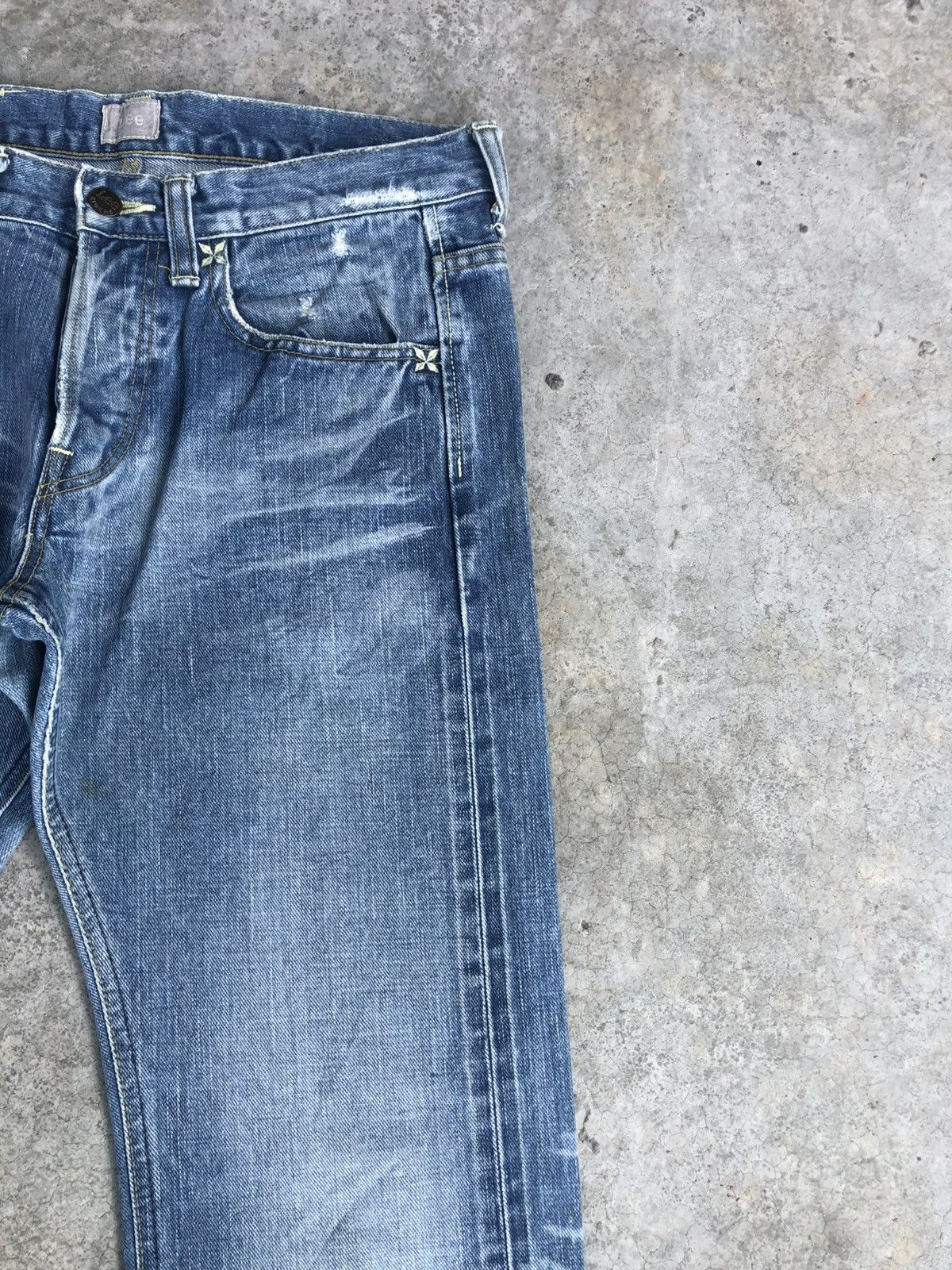 If Six Was Nine Japanese Lee Flared Jeans Distressed Jeans Size US 32 / EU 48 - 4 Thumbnail