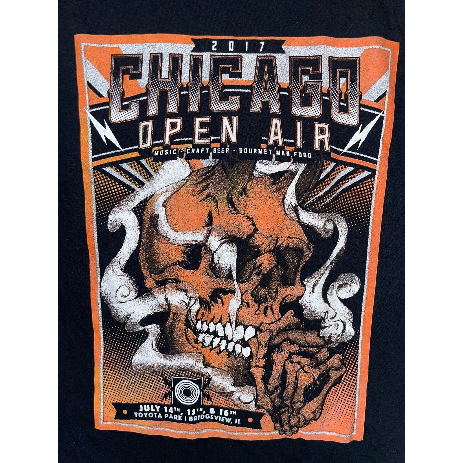 Gildan Chicago Open Air Shirt Concert Kiss Megadeth Korn Ozzy Tee S Size US S / EU 44-46 / 1 - 2 Thumbnail