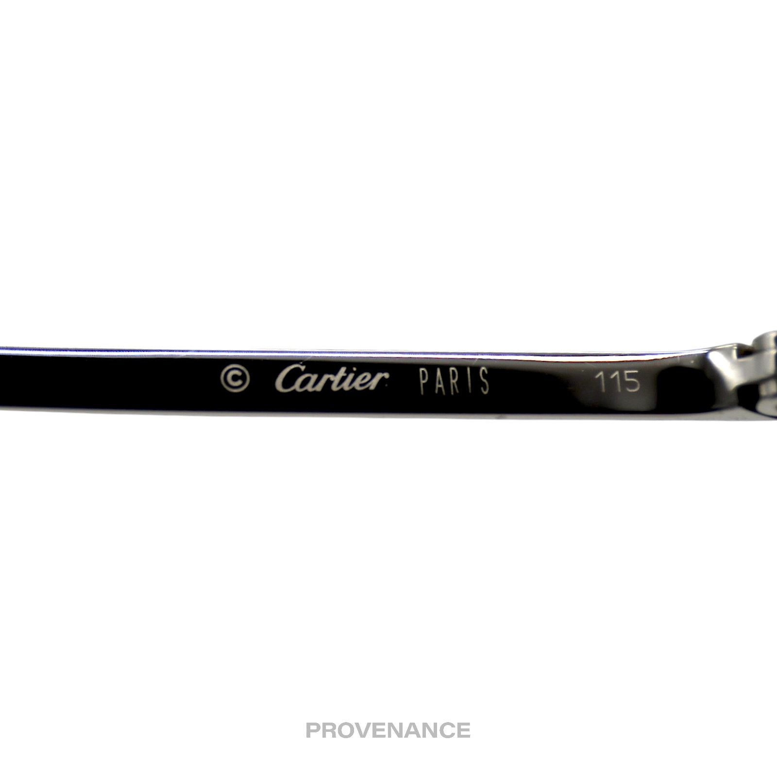 Cartier 🔴 Cartier C Decor Shield Sunglasses - Platinum Blue Size ONE SIZE - 9 Thumbnail