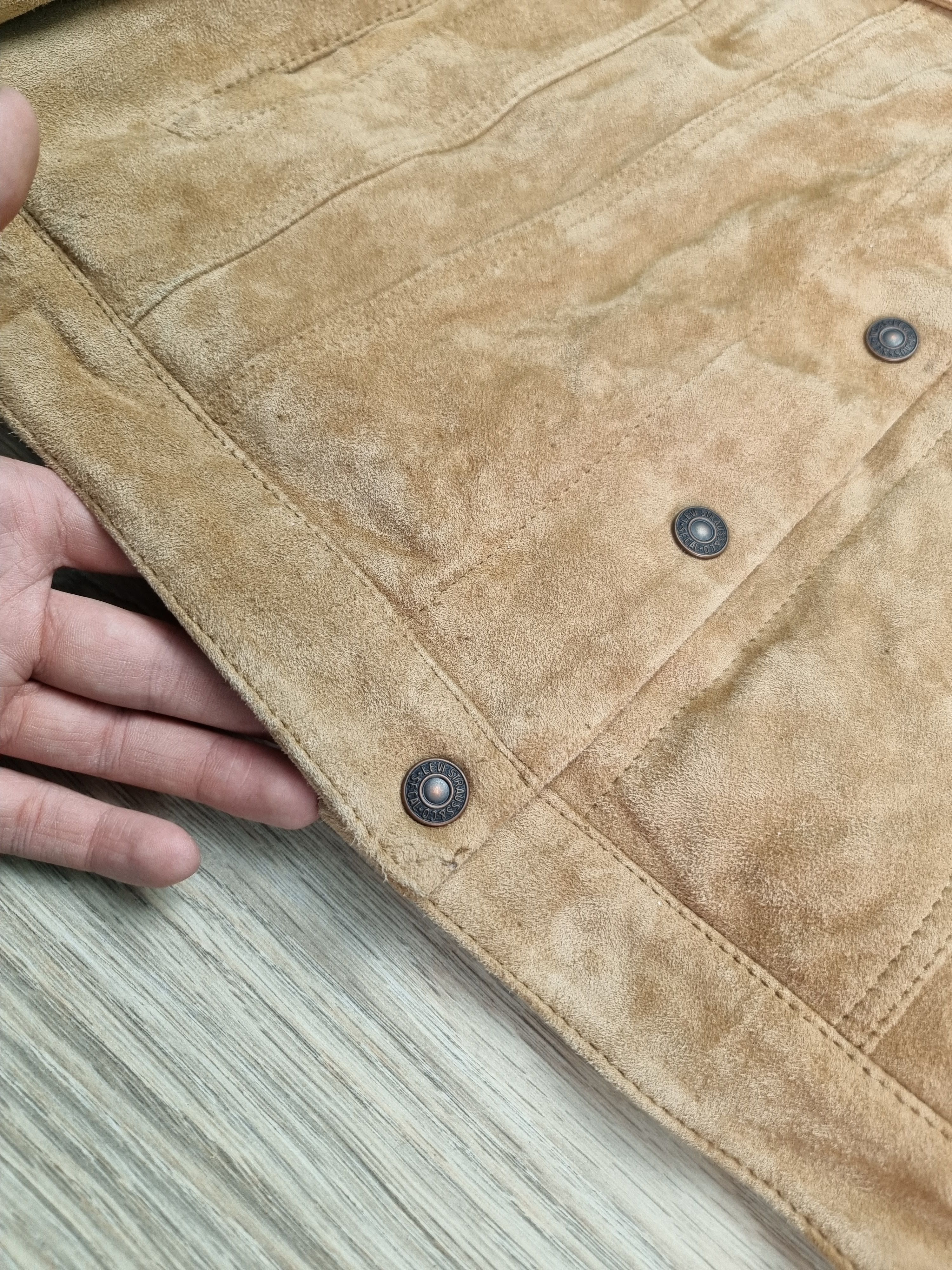 Levis type 3 goat leather jacket