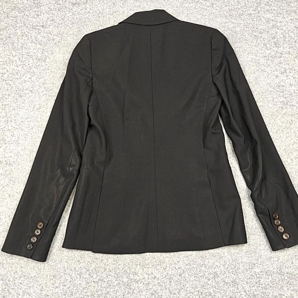 Theory Theory Blazer Womens 2 Black Wool One Button Lined Tailored Jacket Workwear Shirt Dress? Size XS / US 0-2 / IT 36-38 - 7 Thumbnail