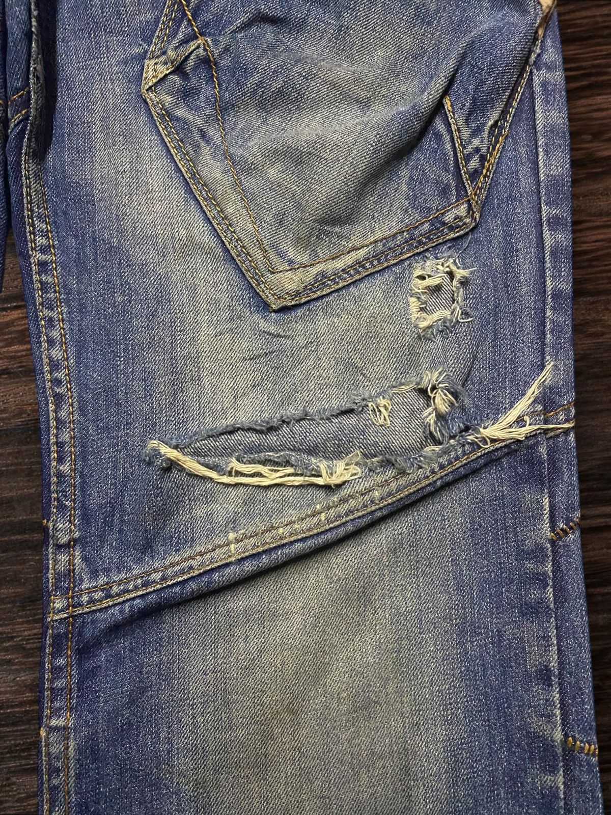 If Six Was Nine 💥Though Jeansmith Jackson Cargo Sick Punk Porcket Arc Jeans Size US 34 / EU 50 - 15 Thumbnail