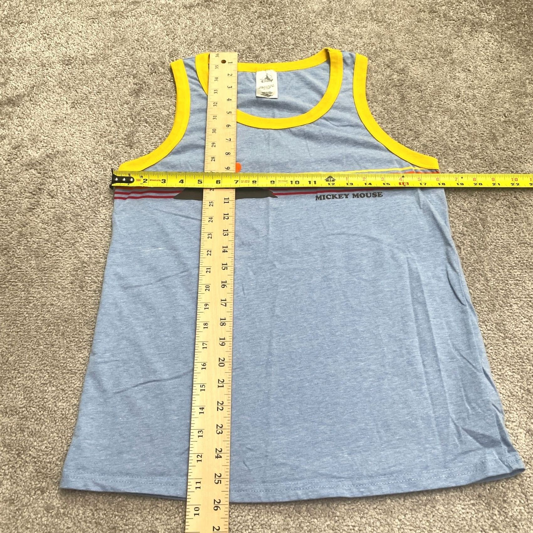 Disney Disney Mickey Mouse Tank Top Mens S Blue Sleeveless Graphic Shirt Size US S / EU 44-46 / 1 - 6 Thumbnail