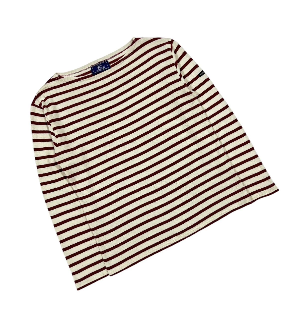 Vintage Vtg🔥Saint James Boat Neck Heavy Cotton Made In France Size US XXS / EU 40 - 5 Thumbnail