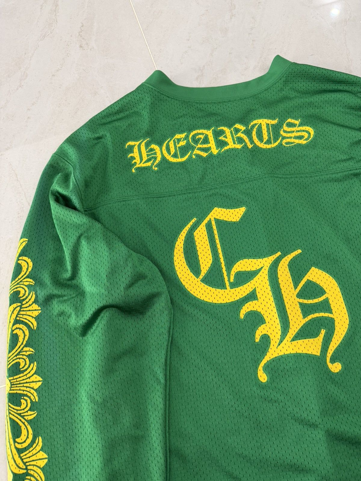 Chrome Hearts Chrome Hearts Green Exclusive Mesh Longsleeve Sz.L Size US L / EU 52-54 / 3 - 3 Thumbnail