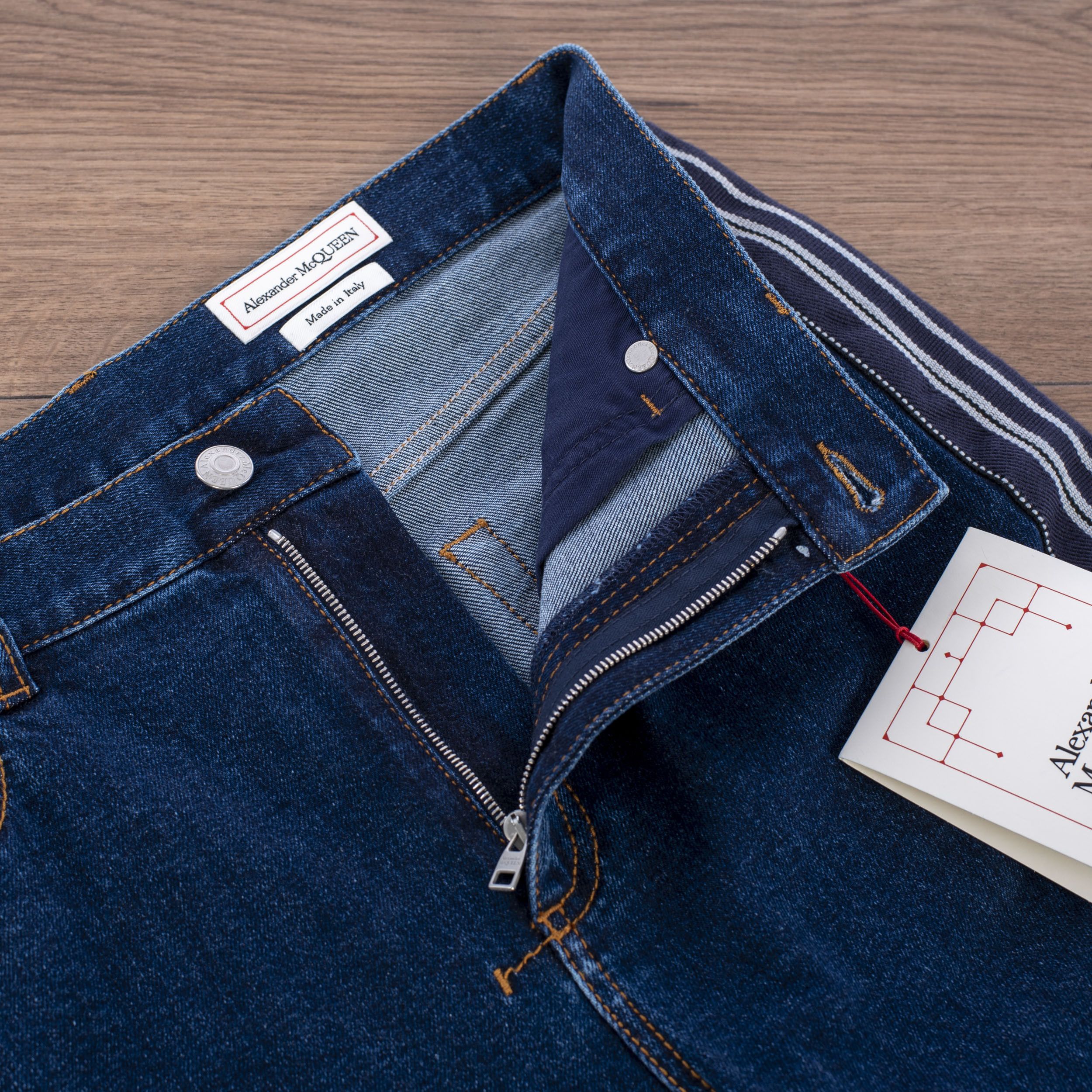Alexander McQueen Indigo Blue Fitted Denim Trousers In Vintage Wash Indigo Size 34" / US 12 / IT 48 - 11 Thumbnail