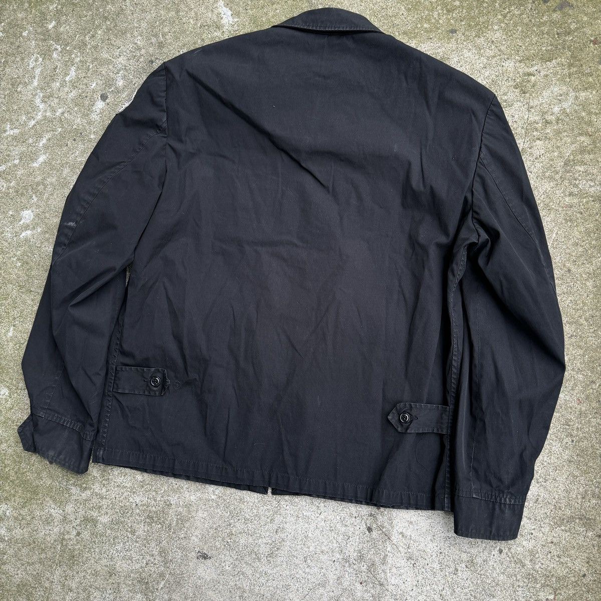 Vintage 80s Faded Zip Up Work Jacket Thrashed Grunge ERD Size US L / EU 52-54 / 3 - 14 Thumbnail