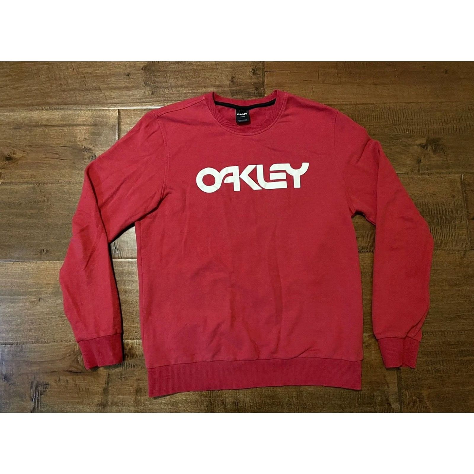Oakley Oakley Red Spell Out Crewneck Pullover Sweatshirt Mens 2XL XXL Size US XXL / EU 58 / 5 - 2 Thumbnail