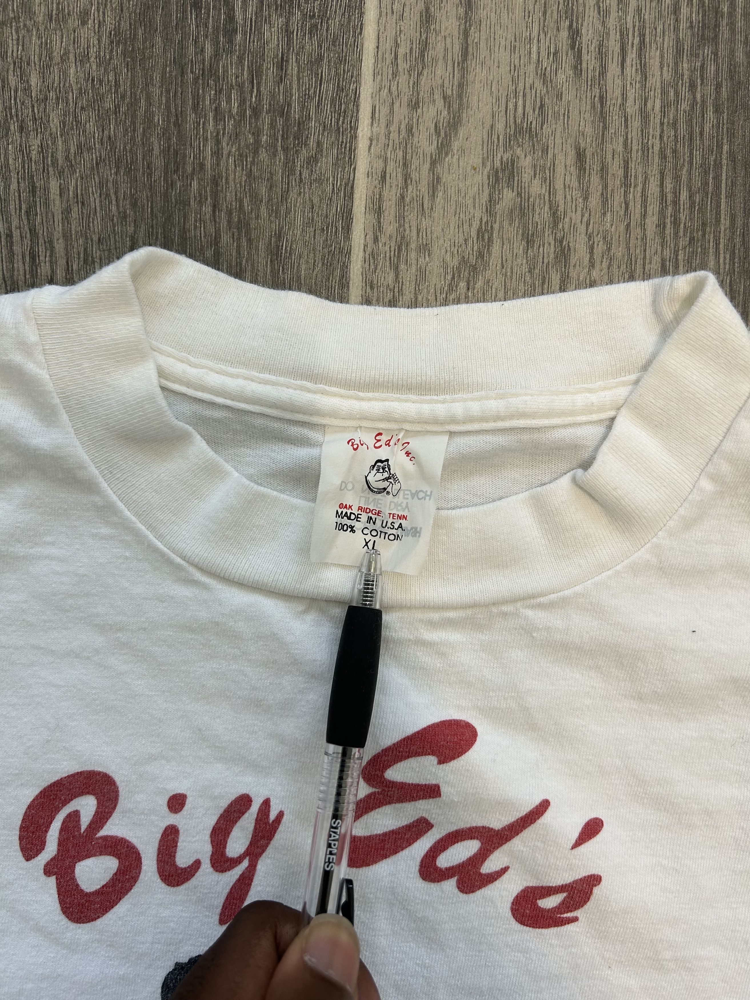 Vintage Vintage Big Ed's Pizza T-Shirt Size US XL / EU 56 / 4 - 3 Thumbnail