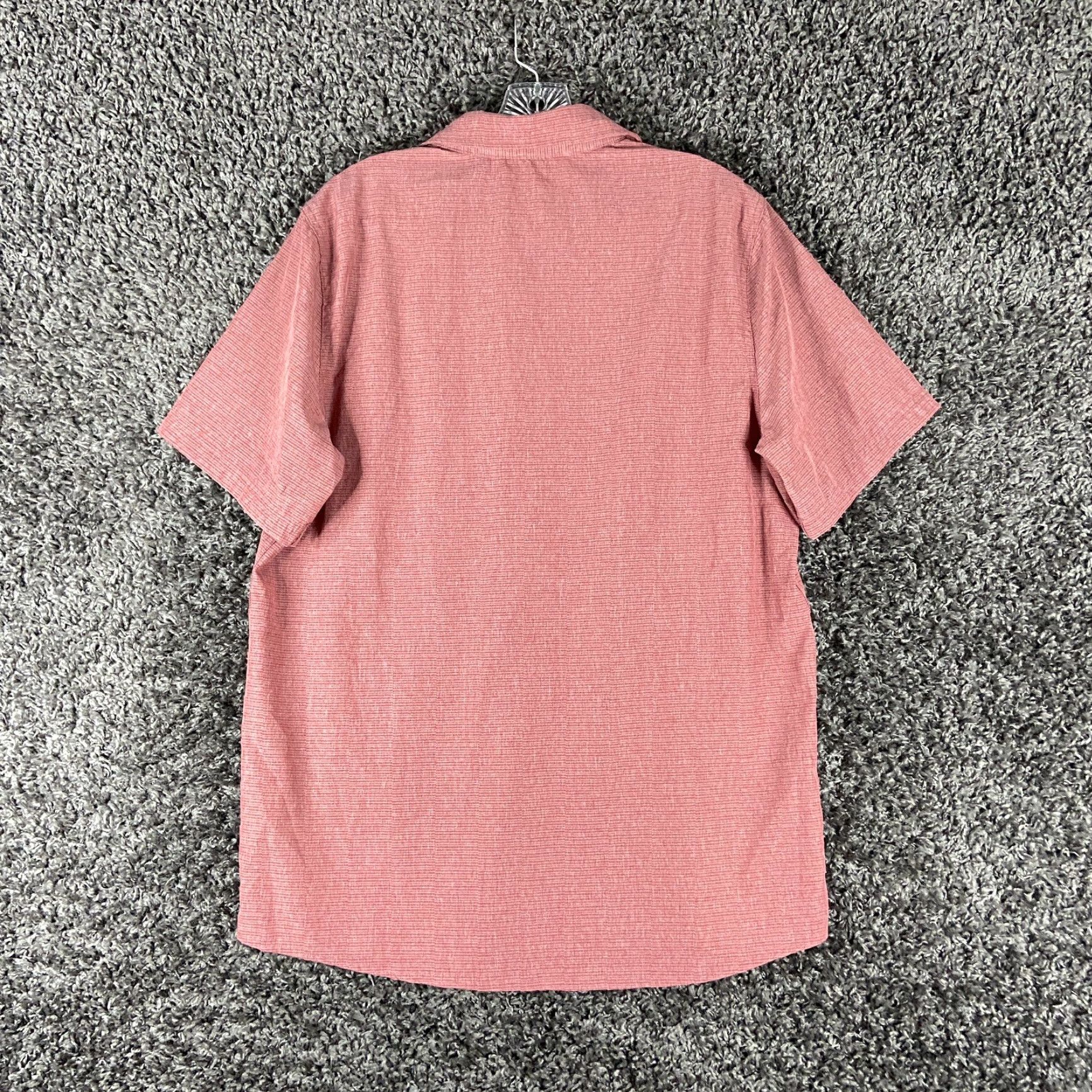 Avalanche Avalanche Button-Up Shirt Men L Red Outdoor Breathable Pockets Short Sleeve Mens Size US 33 - 8 Thumbnail