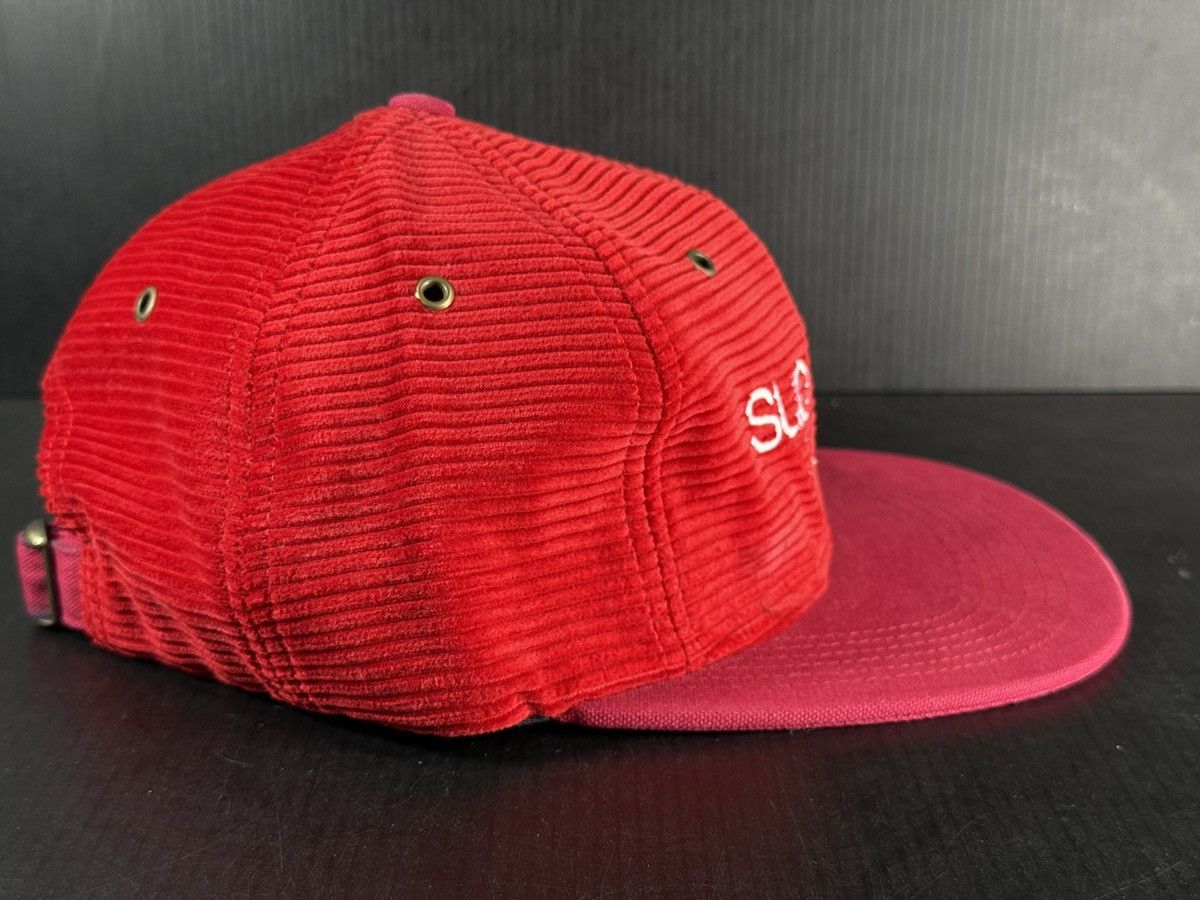 Supreme SUPREME FW16 CORDUROY CLASSIC LOGO 6 PANEL RED HAT BRAND NEW Size ONE SIZE - 3 Thumbnail