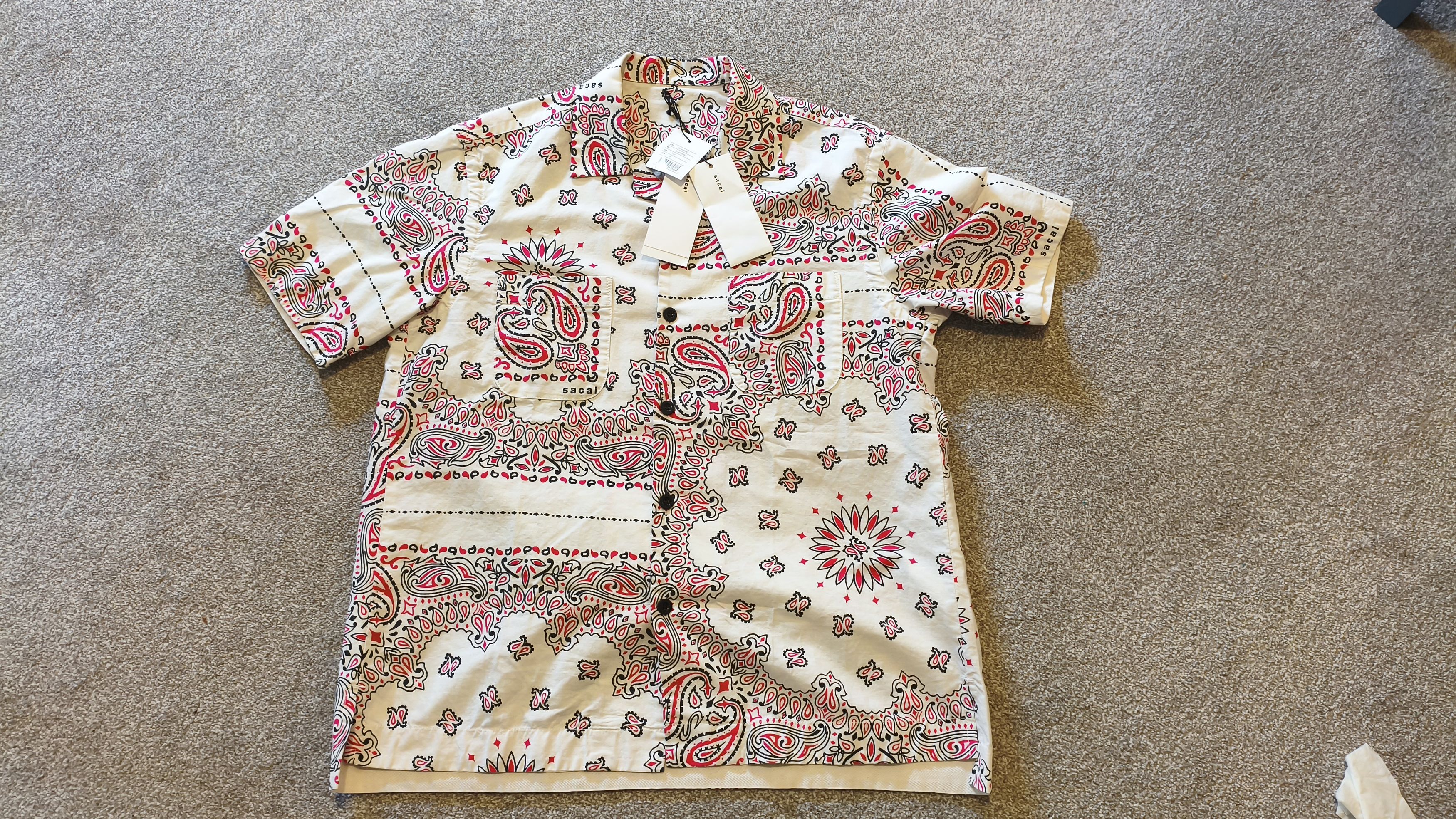 Sacai Sacai bandana print short-sleeve shirt Size US M / EU 48-50 / 2 - 6 Thumbnail