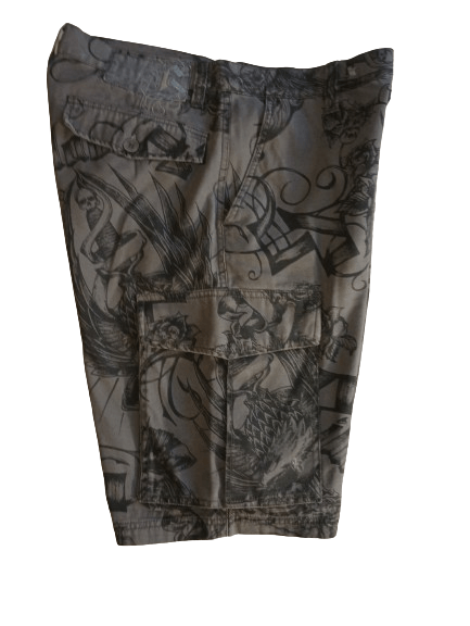 Billabong × Designer Billabong dagger tattoo cargo shorts Size US 32 / EU 48 - 4 Thumbnail