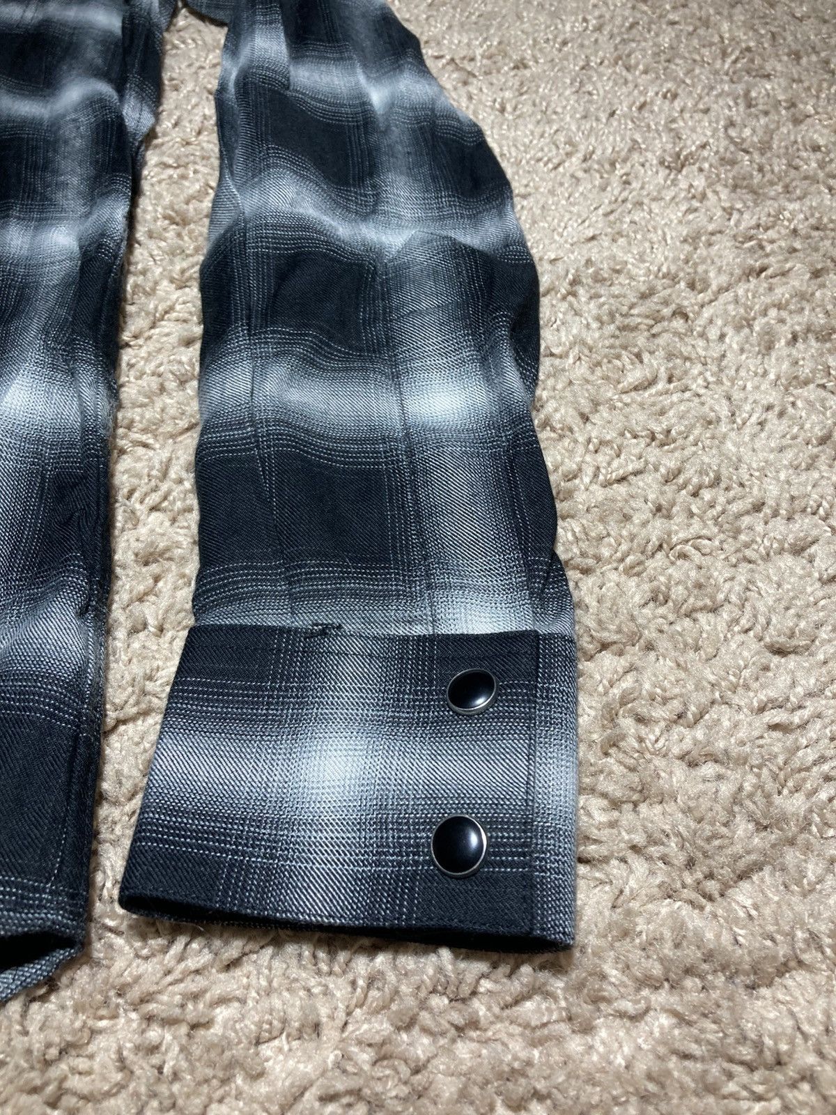 Celine SS19 Celine Shadow Plaid Western Shirt Viscose 2019 Hedi 37 Size US S / EU 44-46 / 1 - 7 Thumbnail