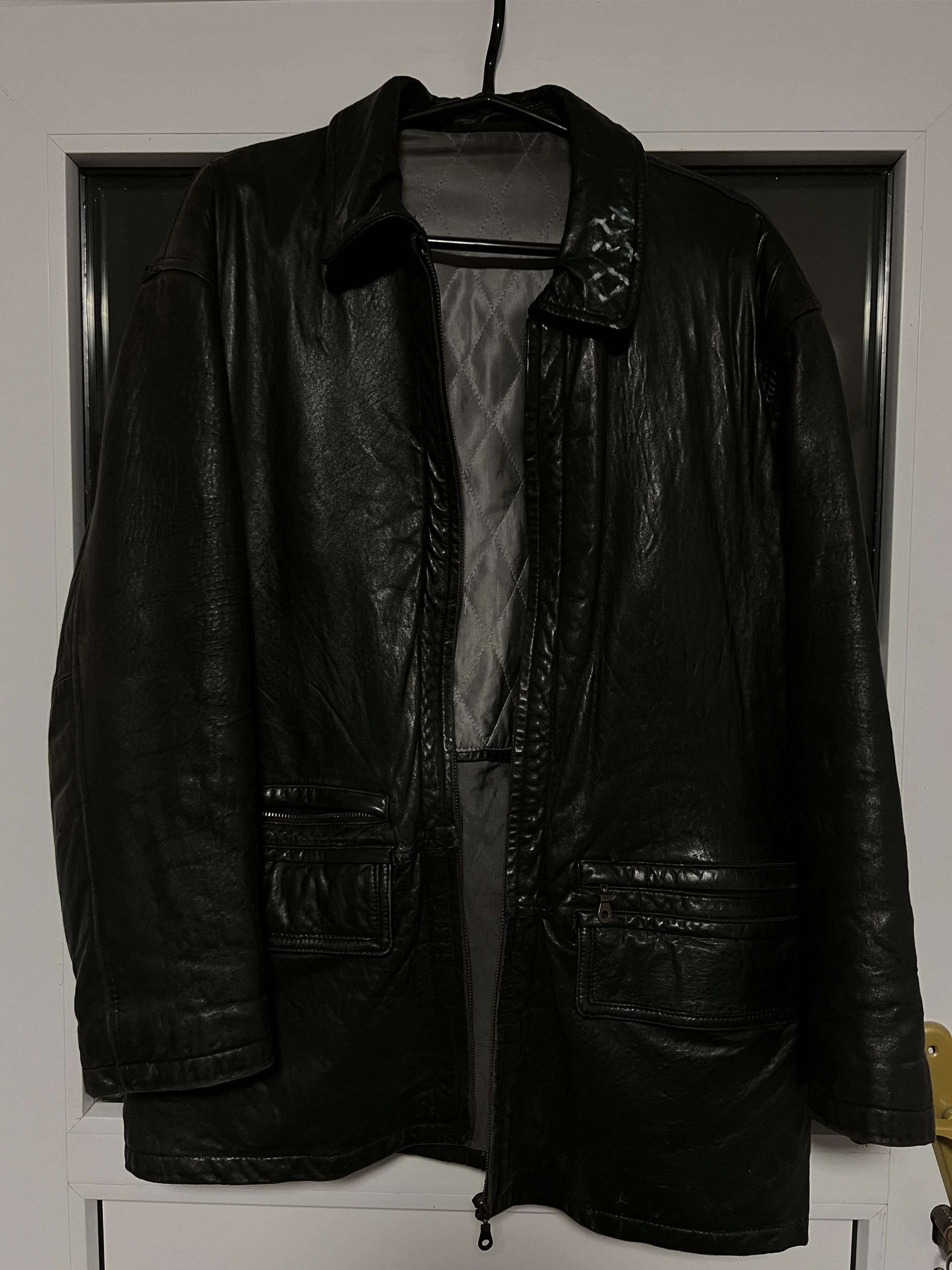 Other Vintage leather coat / jacket Size US L / EU 52-54 / 3 - 1 Thumbnail