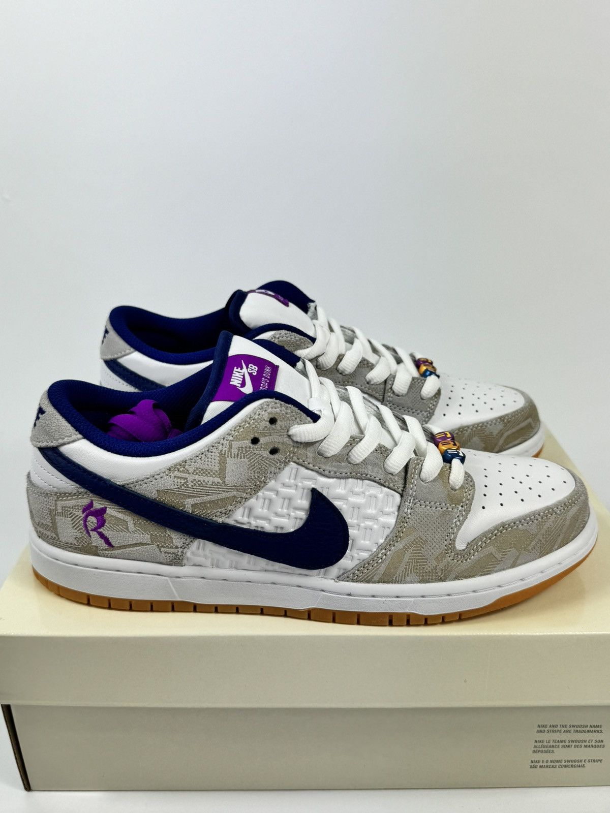 image of Nike Sb Dunk Low Rayssa Leal Shoes in Grey, Men's (Size 10)