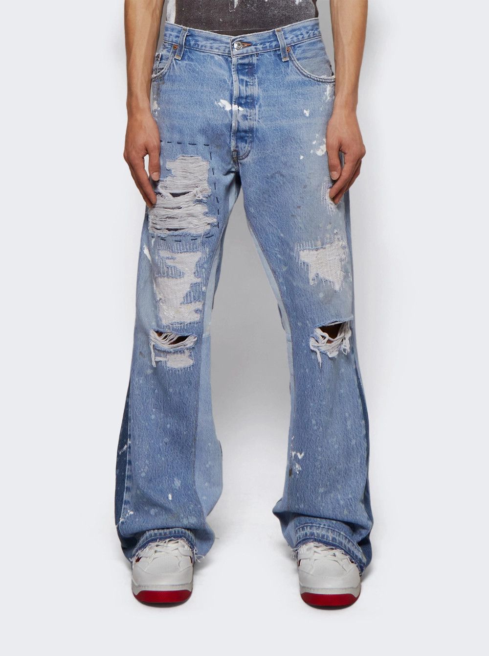 Gallery Dept. o1gr1nt0526 W38 x L32 / Indiana Flare Jeans in Indigo Blue Size US 38 / EU 54 - 3 Thumbnail