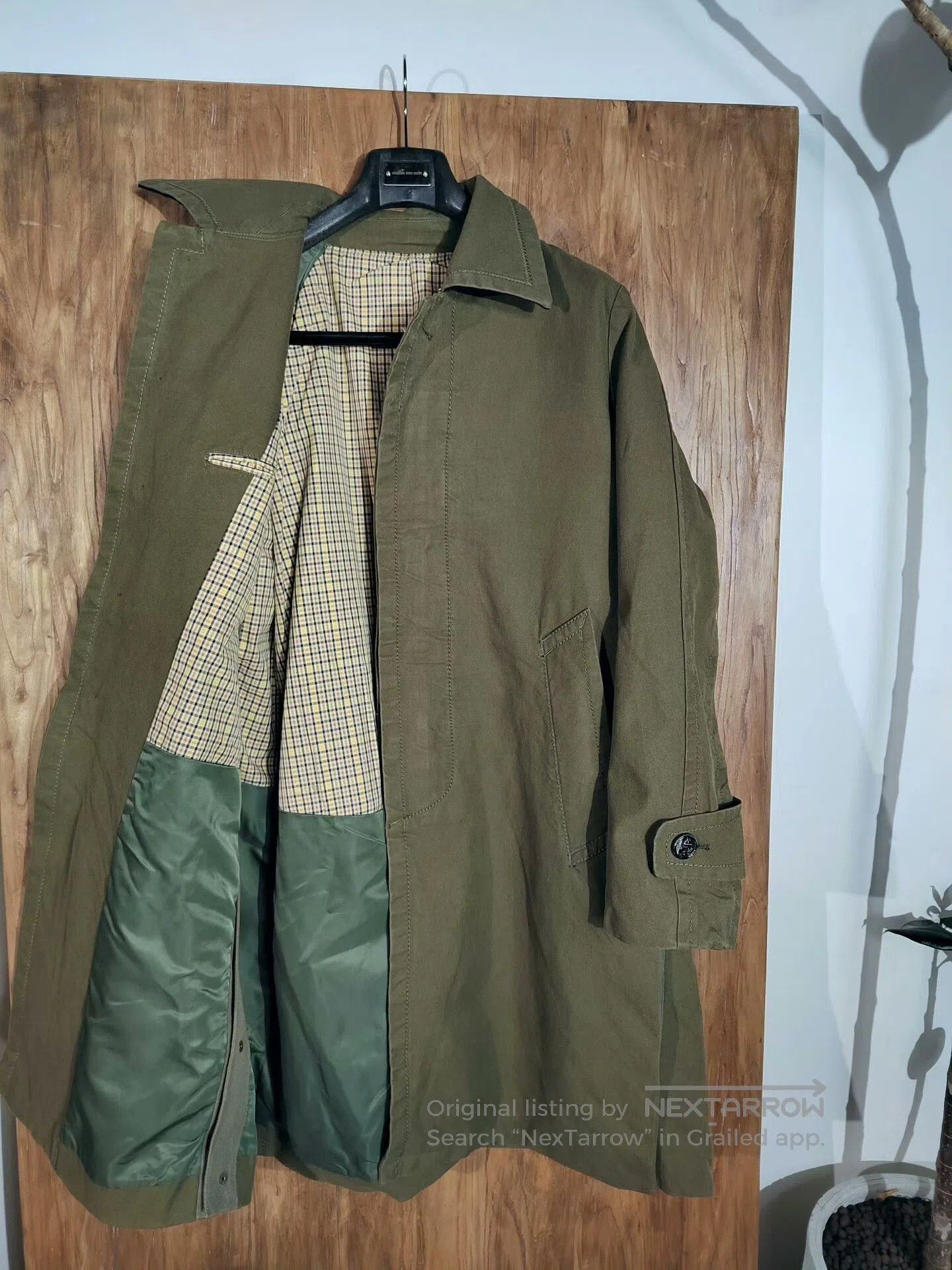 Sacai Sacai Green Mid-Length Men's Trench Coat. Size US M / EU 48-50 / 2 - 3 Thumbnail
