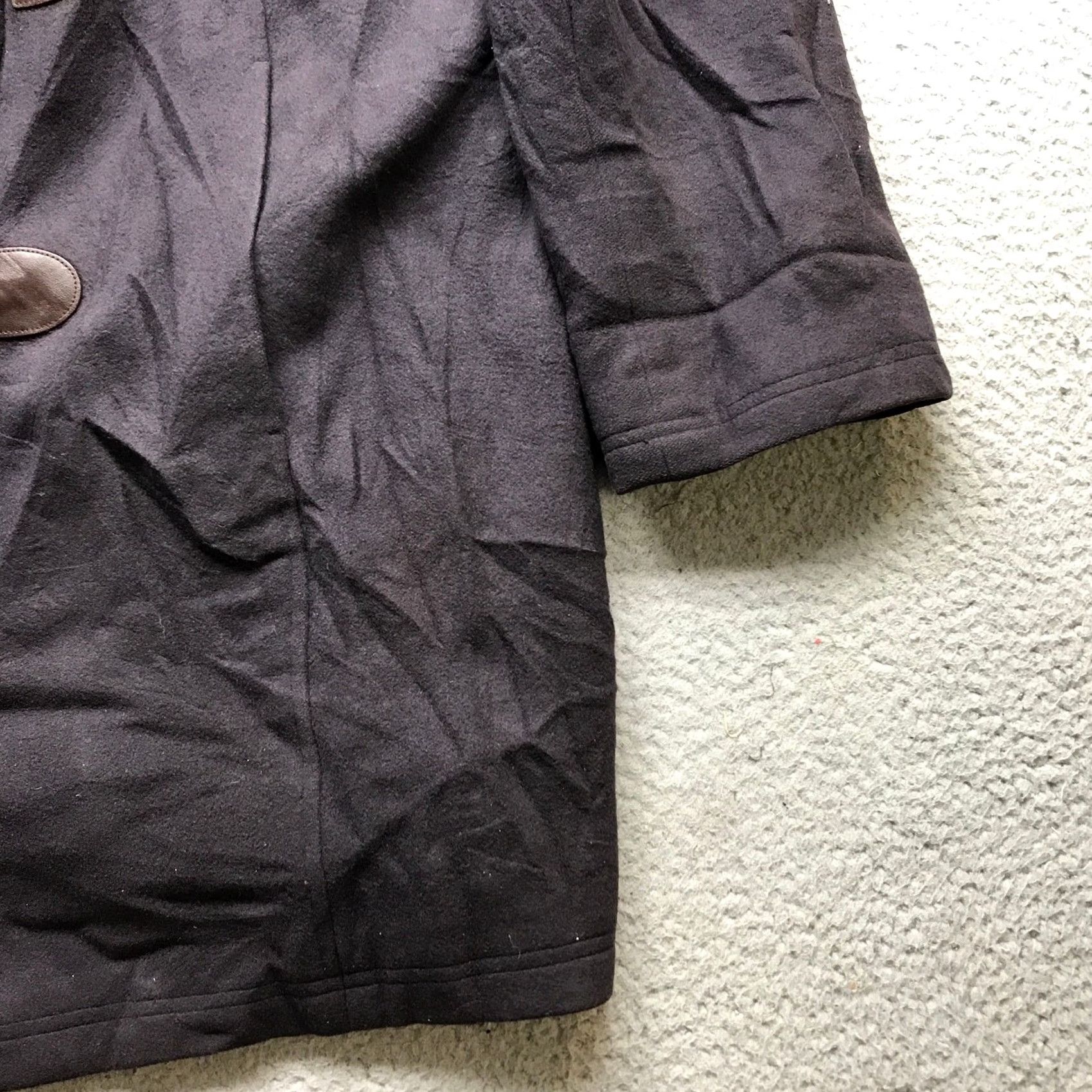 Vintage VINTAGE LL Bean Bellandi Classic Lambswool Duffel Coat Womens XL 18 Hooded Purple Toggle Coat Size XL / US 12-14 / IT 48-50 - 4 Thumbnail