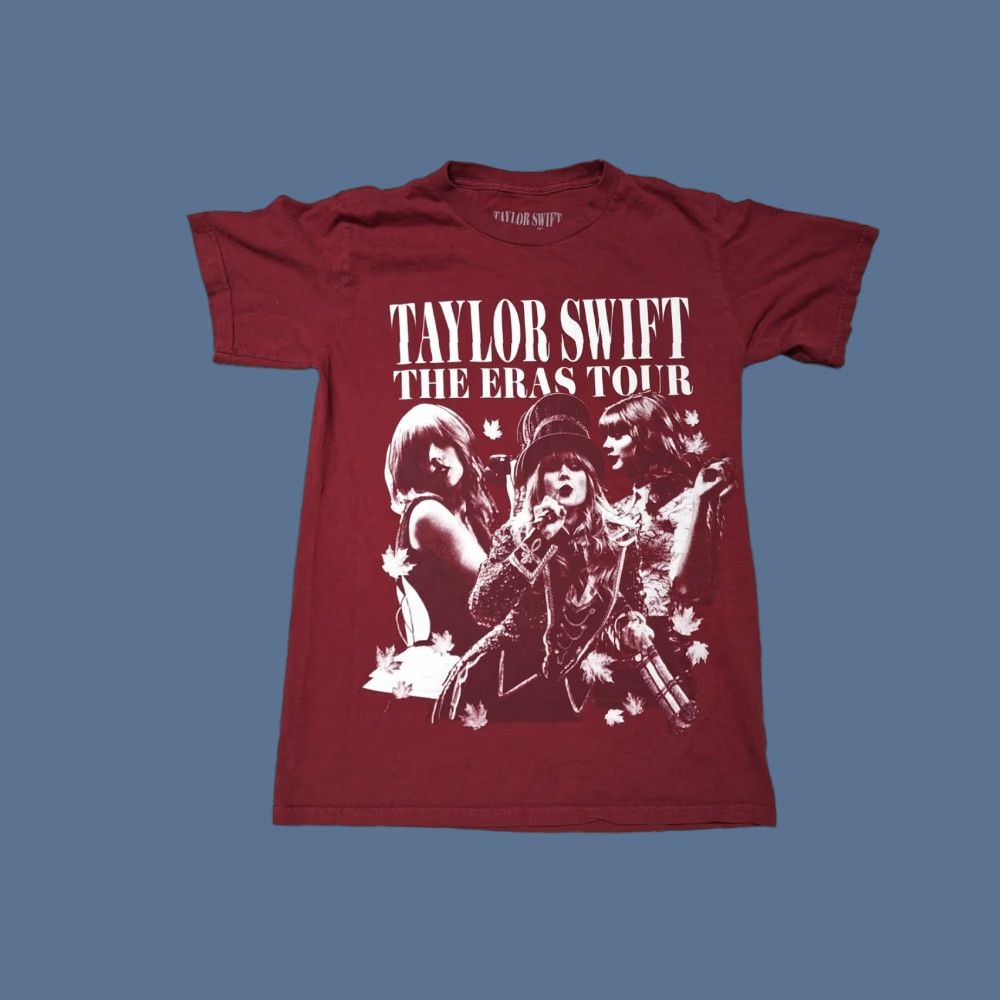 Vintage Taylor Swift Band Paramore Nashville TN Eras Tour S 2023 Concert Shirt Burgundy Mens T-Shirt Red Size US S / EU 44-46 / 1 - 1 Thumbnail