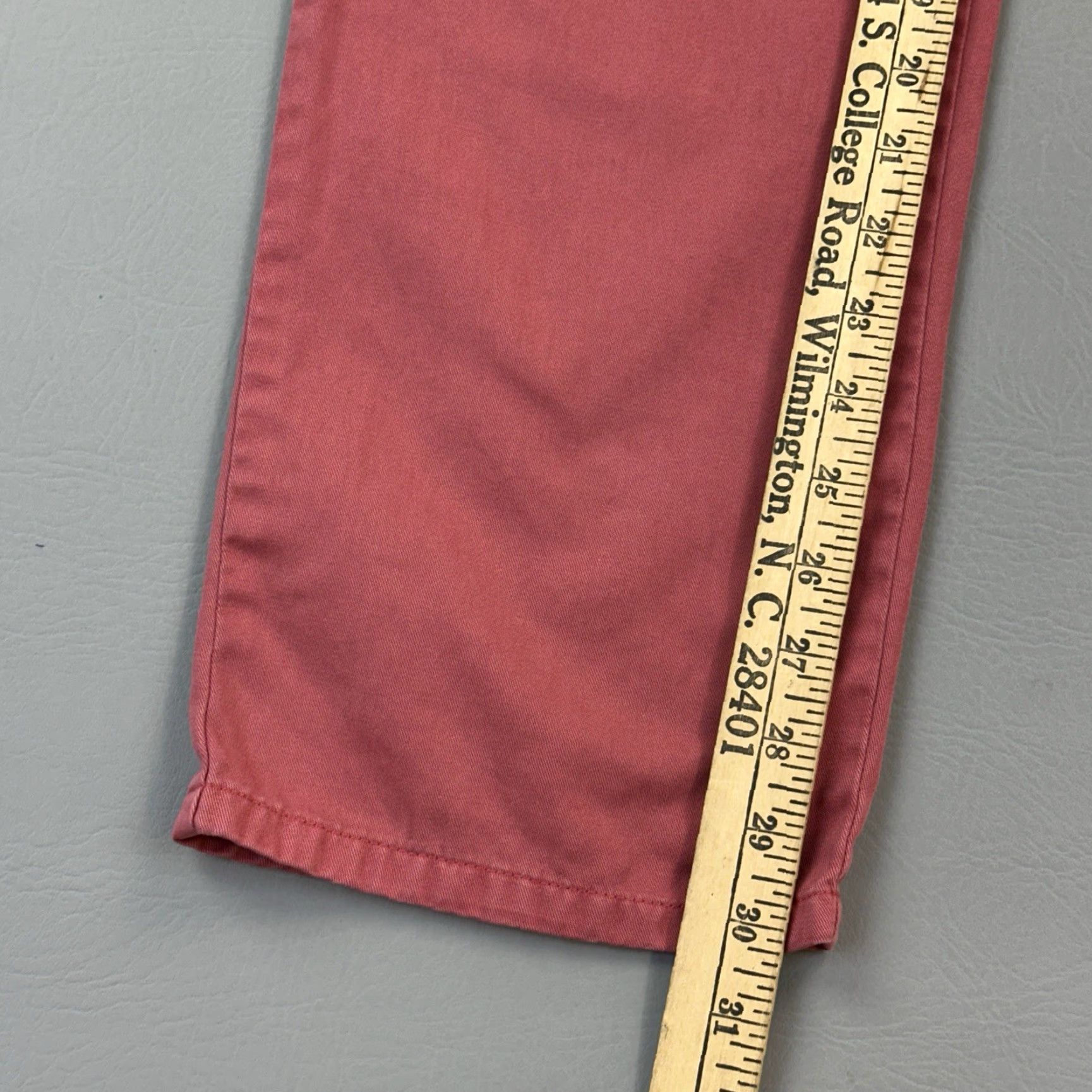 Vintage Southern Marsh Seawash Pants Mens 28x30 Red Twill Flat Front Chino Preppy Size US 28 / EU 44 - 3 Thumbnail