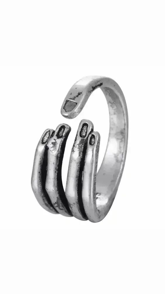 Jewelry Antique Hand Finger Ring Size ONE SIZE - 1 Thumbnail