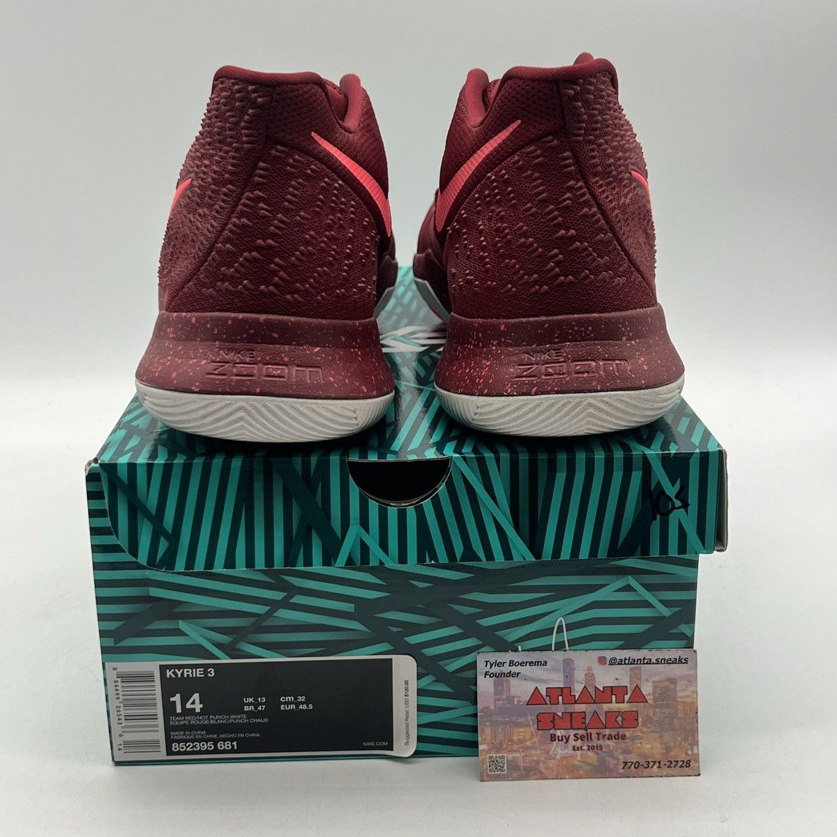 Nike Kyrie 3 hot punch Size US 14 / EU 47 - 3 Thumbnail