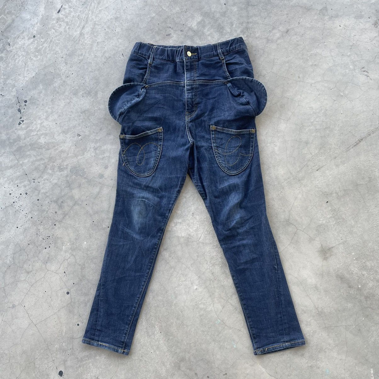 Issey Miyake Vintage Mercibeaucoup By Issey Miyake Elephant Denim Jeans Size US 31 - 1 Thumbnail