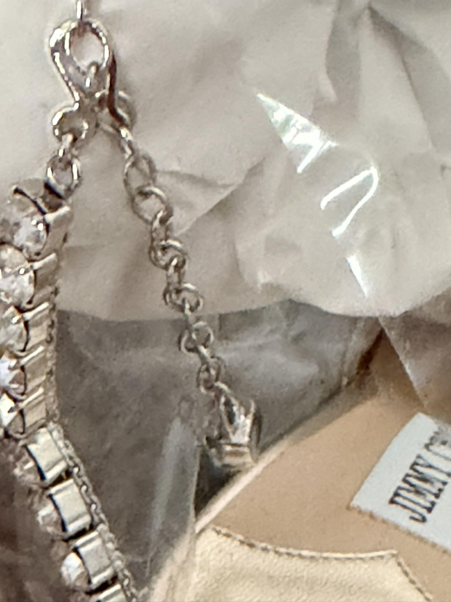 Jimmy Choo Jimmy Choo Saeda 40 Platinum Ice Crystal Size US 10 / IT 40 - 5 Thumbnail