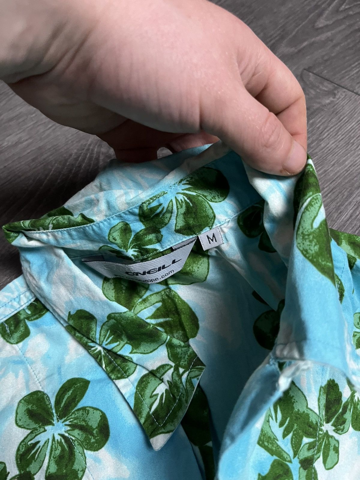 O'Neill Vintage O'Neill Hawaiian Shirt Blue Green Floral Y2K Surf⁠ Size US M / EU 48-50 / 2 - 6 Thumbnail