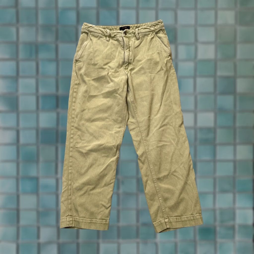 Quince It maintains the core product details: Quince Pants, Women, 6, Green, Organic, Stretch, Cotton Twill, Straight Leg, Cropped Size 28" / US 6 / IT 42 - 1 Thumbnail