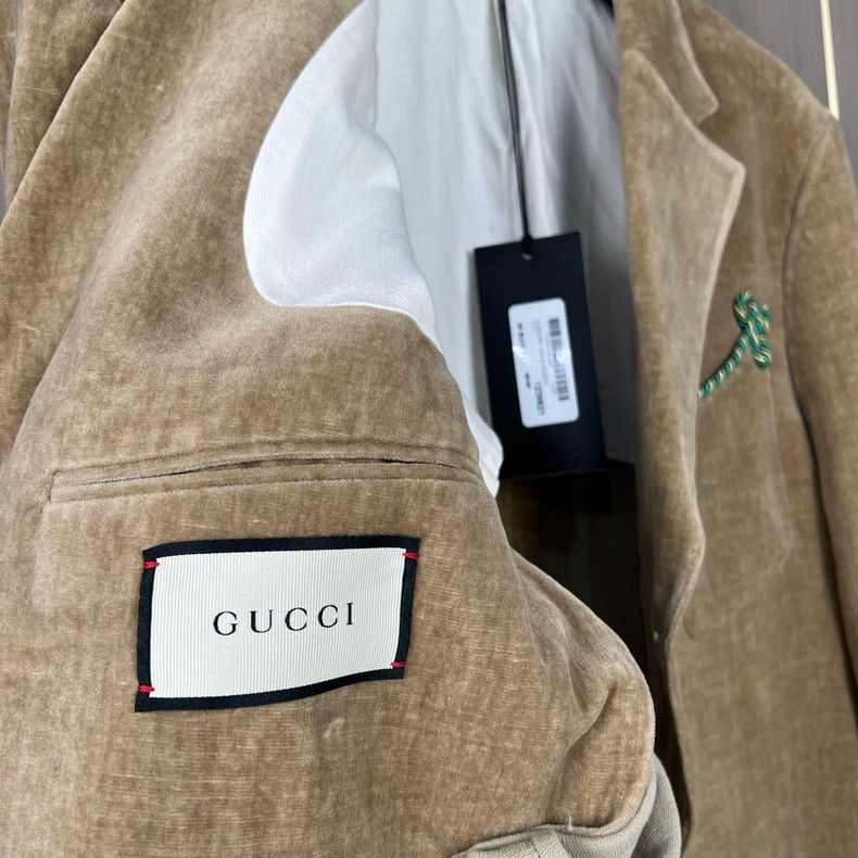 Gucci Gucci Corduroy knot embroidery suit 2501-Nextarrow Size 48R - 7 Thumbnail