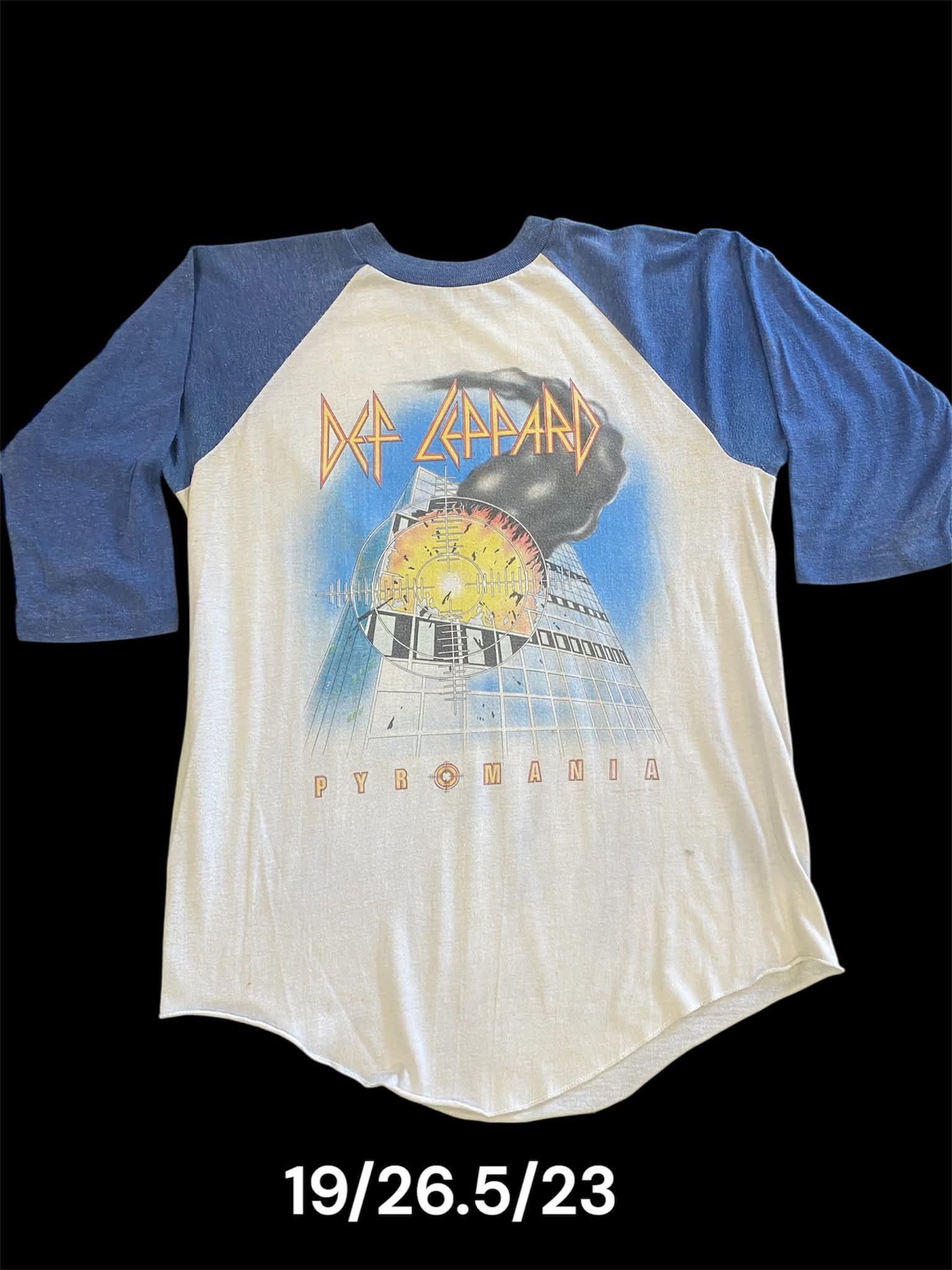 Band Tees vintage def leppard raglan 80s Size US L / EU 52-54 / 3 - 1 Thumbnail