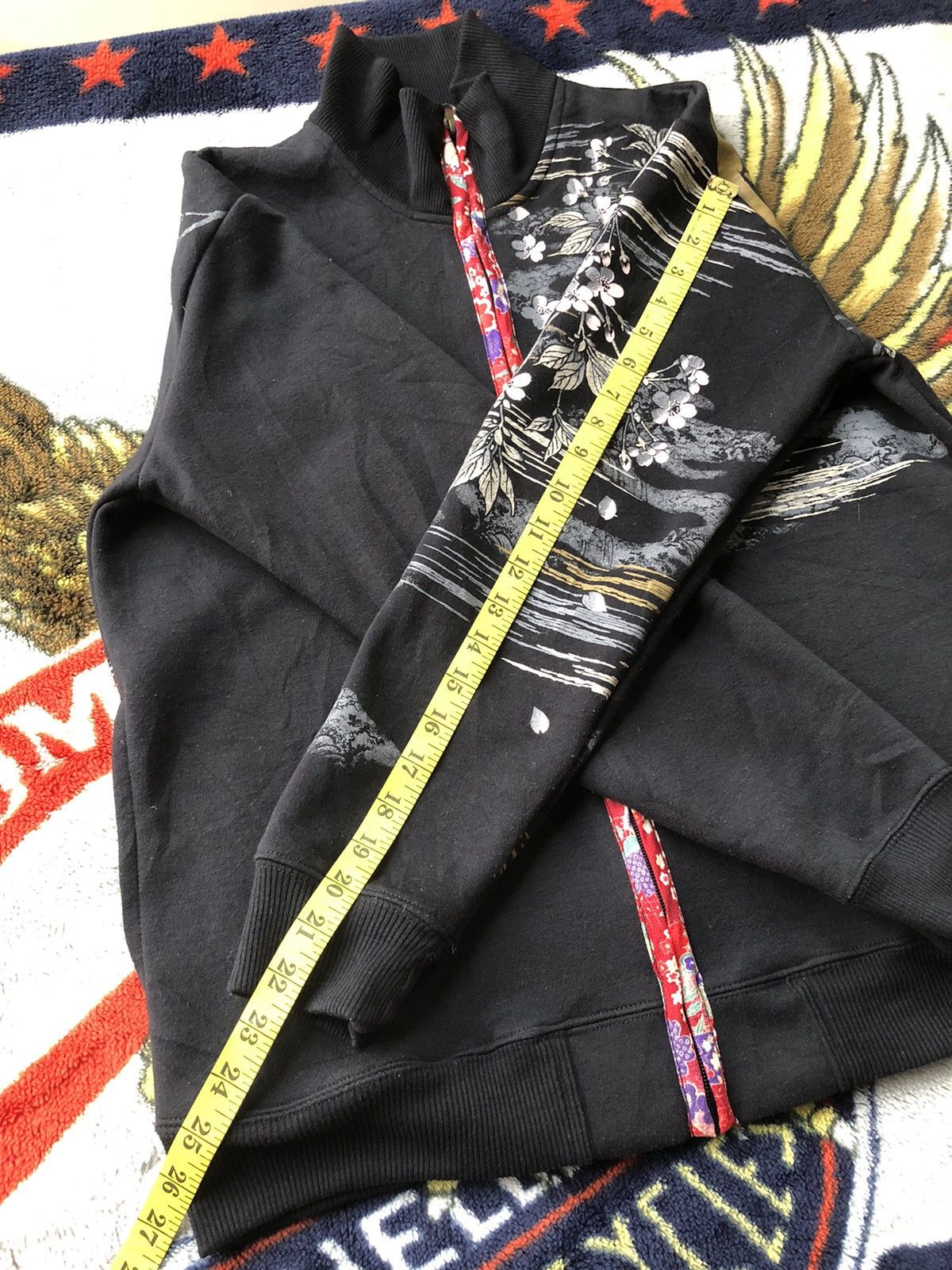 Karakuri Tamashii Vintage Sukajan Koi Fish Zipper Sweatshirt Size US M / EU 48-50 / 2 - 15 Thumbnail