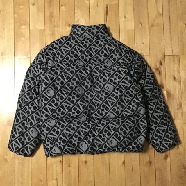 BAPE Denim Monogram Puffer Down Jacket a bathing ape