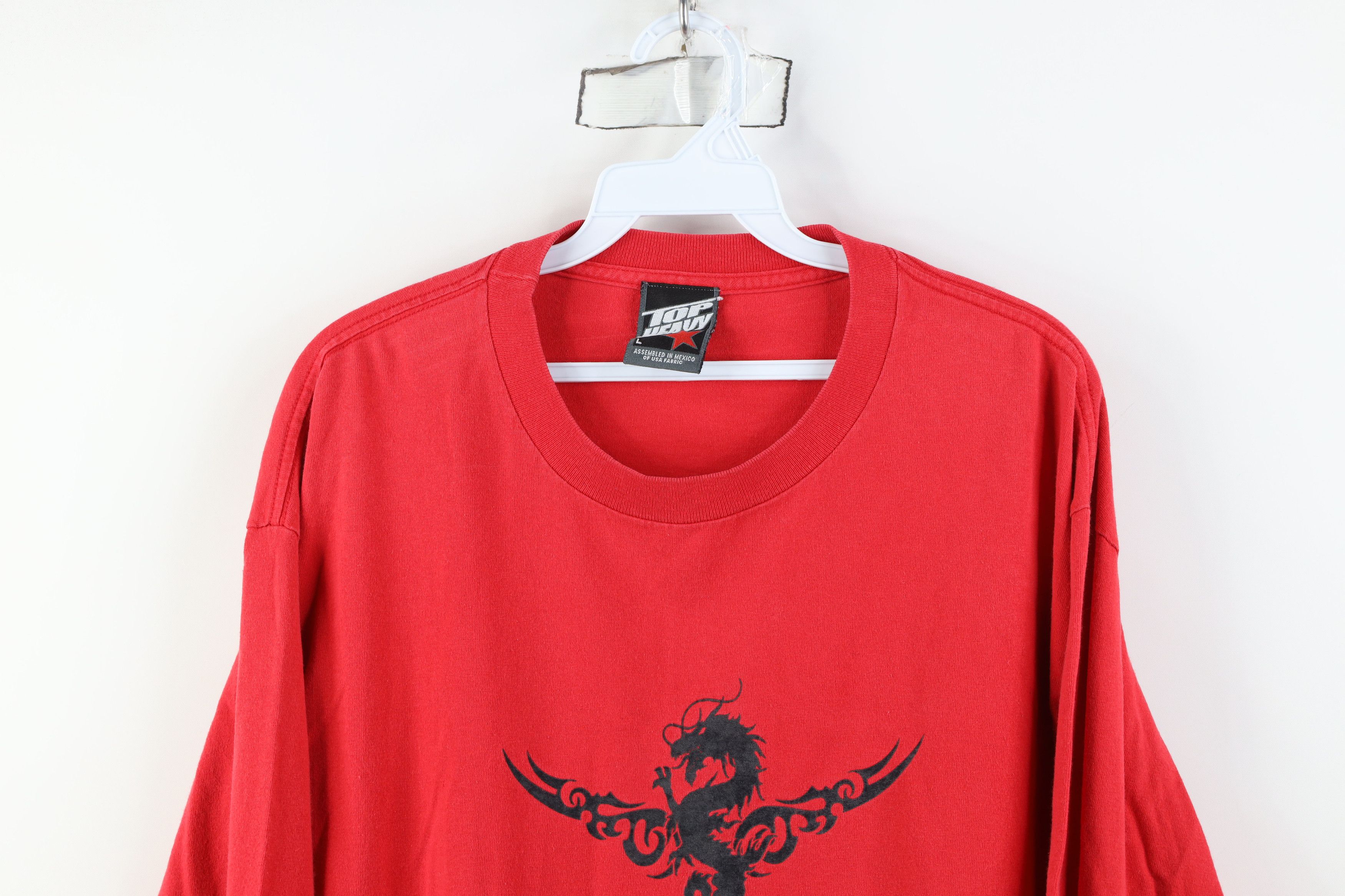 Vintage Vintage 90s Y2K Streetwear Dragon Long Sleeve T-Shirt Cotton Size US L / EU 52-54 / 3 - 2 Thumbnail