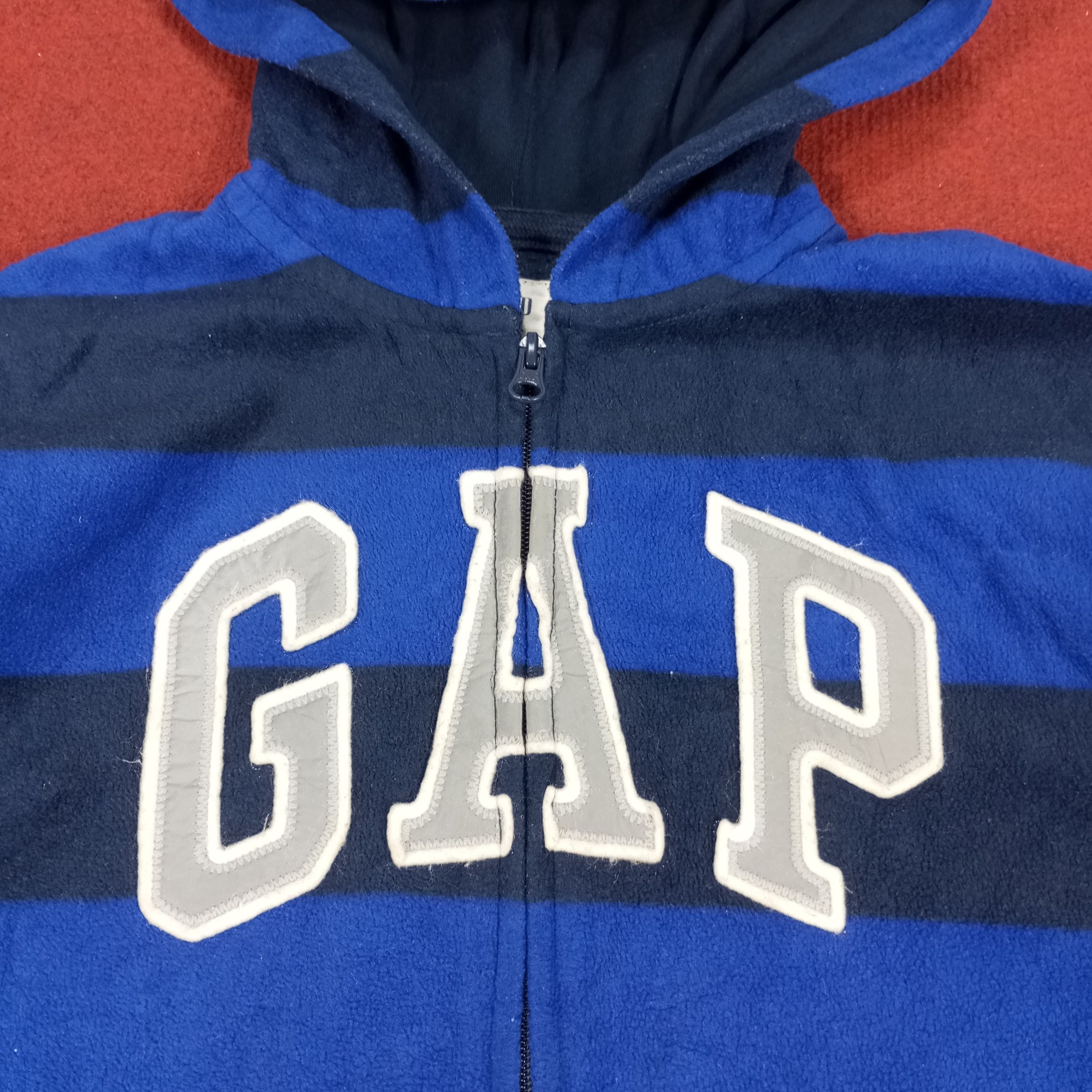 Gap × Vintage Gap Kids Spellout Design Zipper Hoodies Size US XS / EU 42 / 0 - 2 Thumbnail