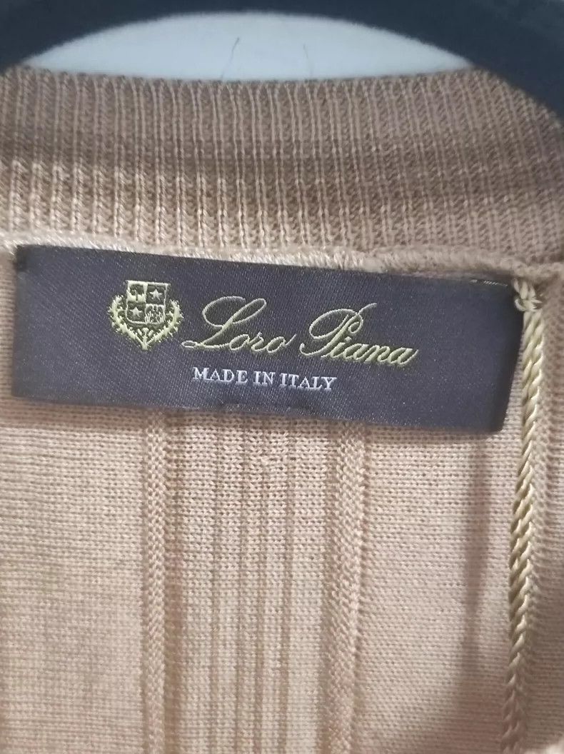 Loro Piana LORO PIANA Striped cashmere knit short-sleeved top Size S / US 4 / IT 40 - 3 Thumbnail