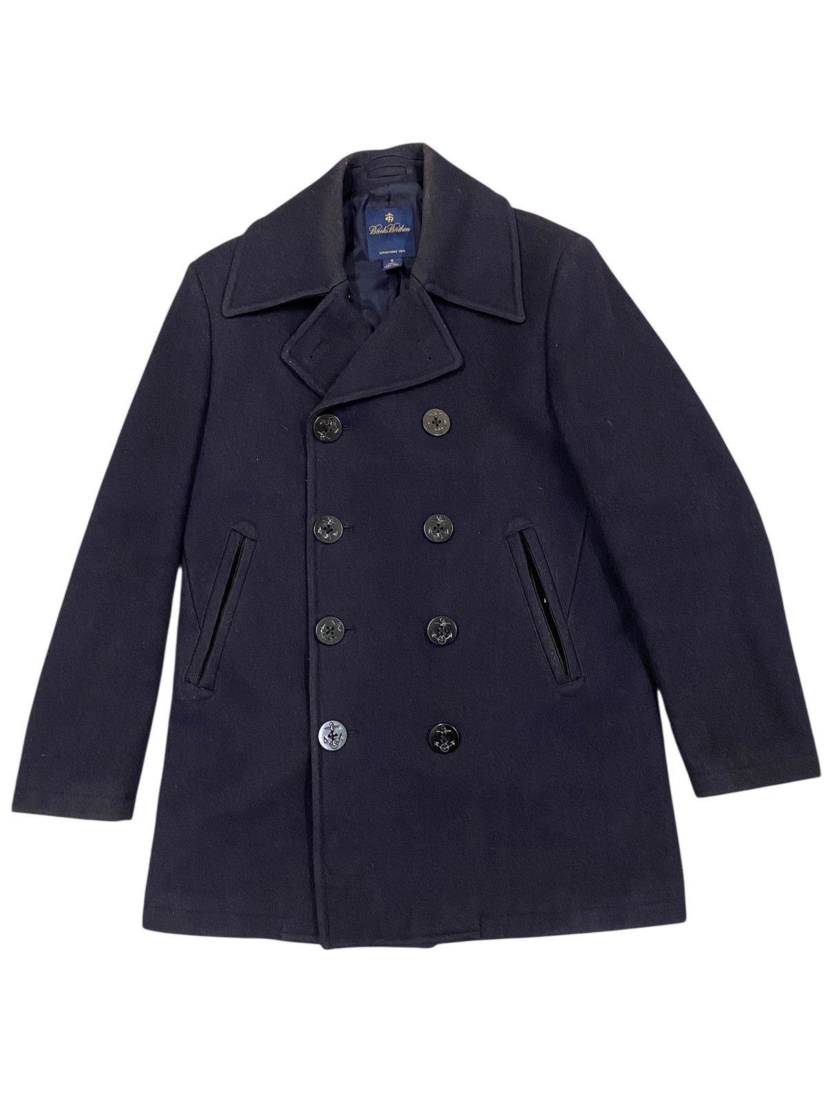 Brooks Brothers Brooks Brother Wool Coat Jacket Size US S / EU 44-46 / 1 - 1 Thumbnail