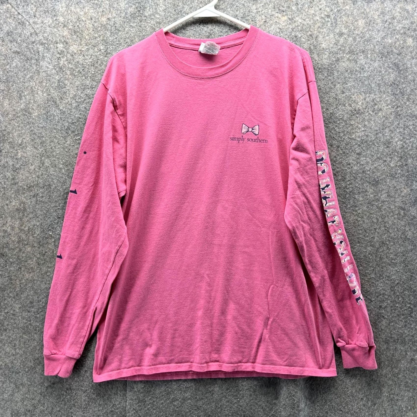 Pinko Simply Southern Shirt Men Large Pink White Casual Tee Crewneck Long Sleeve Shirt Mens Pink White Regular Century Size US L / EU 52-54 / 3 - 2 Thumbnail