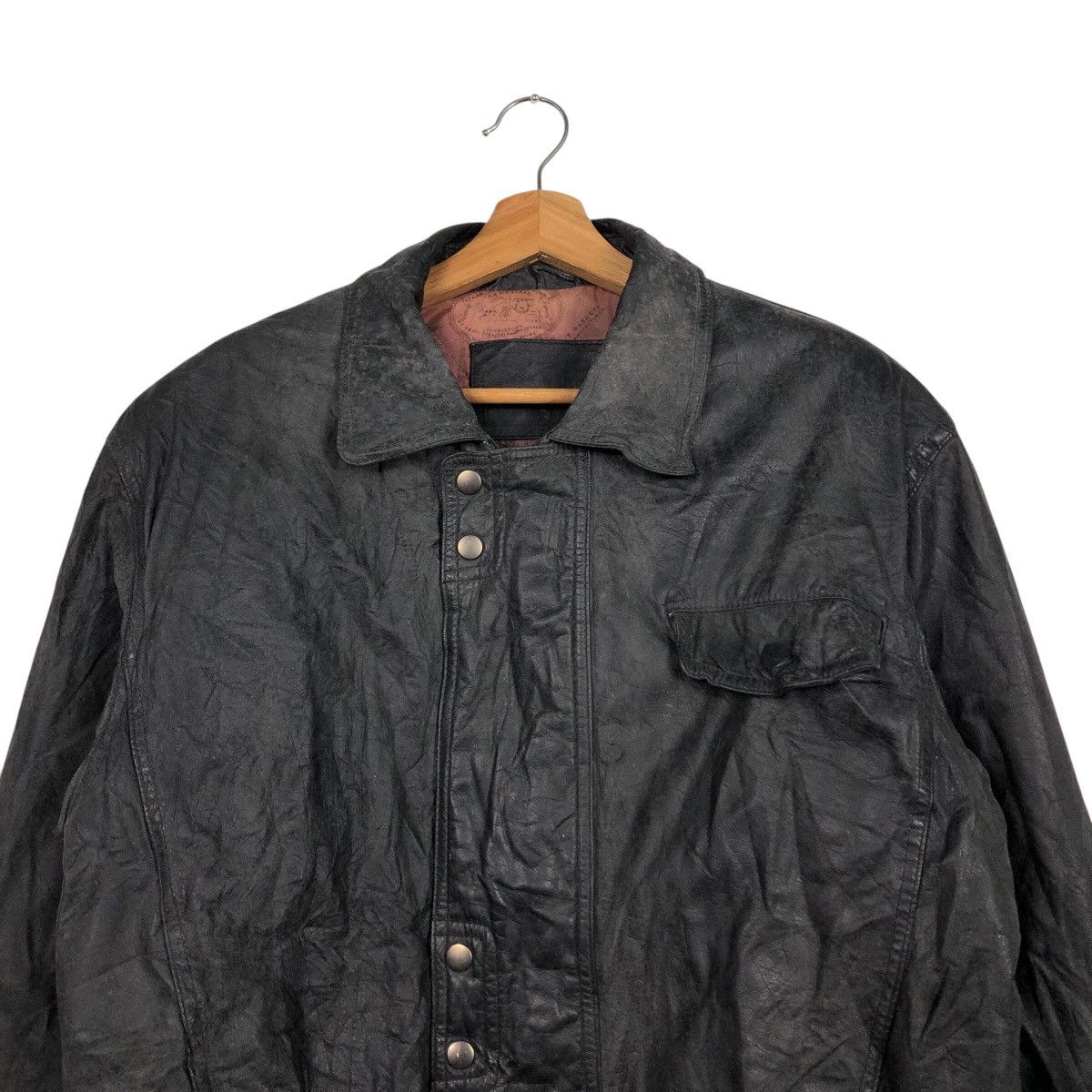 Japanese Brand 📌Vintage Biker Leather Jacket Issey Miyake Size US L / EU 52-54 / 3 - 4 Thumbnail