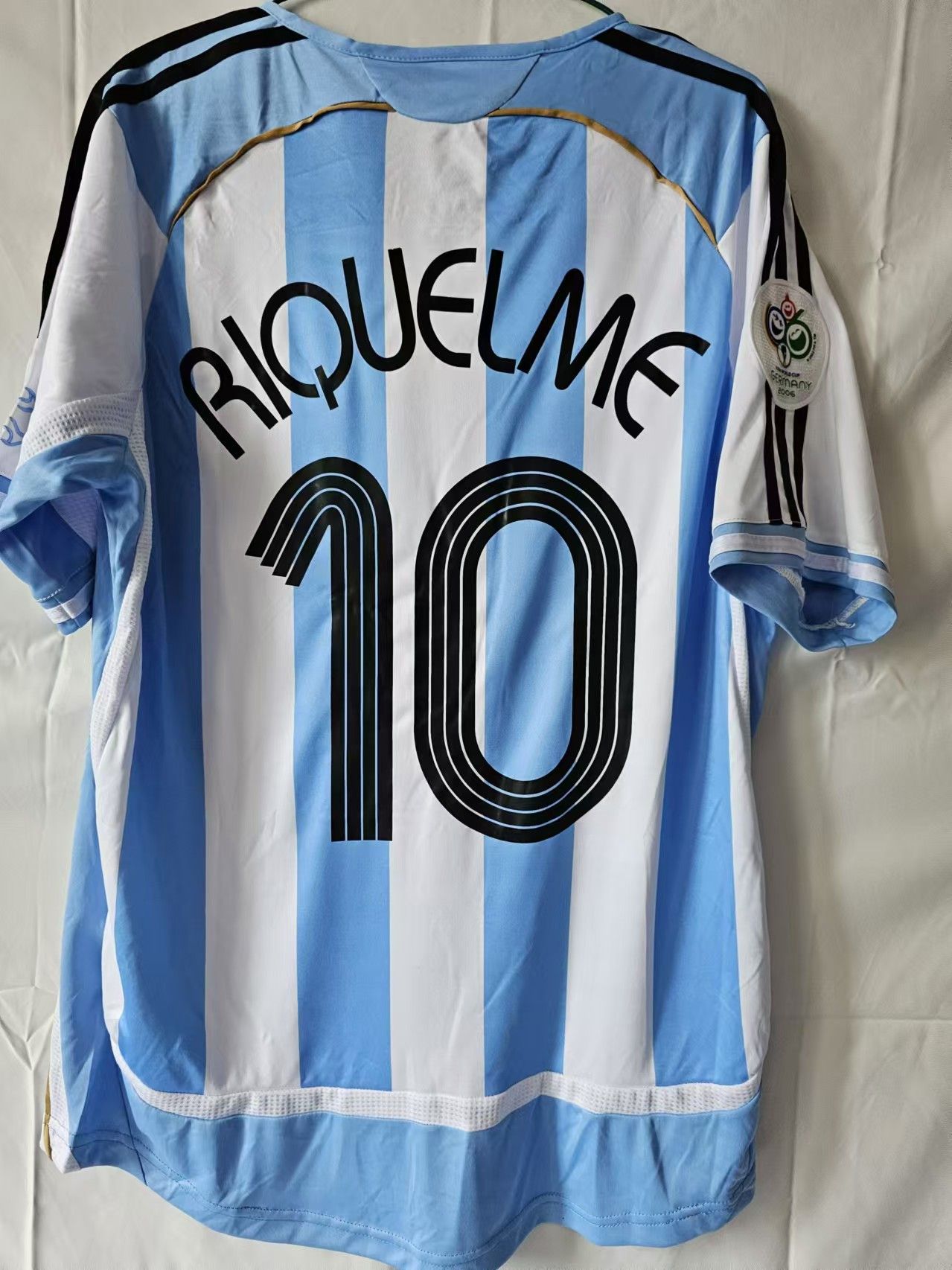 Other 2006 World Cup Argentina 10 Riquelme Jersey Home Size US XL / EU 56 / 4 - 1 Thumbnail