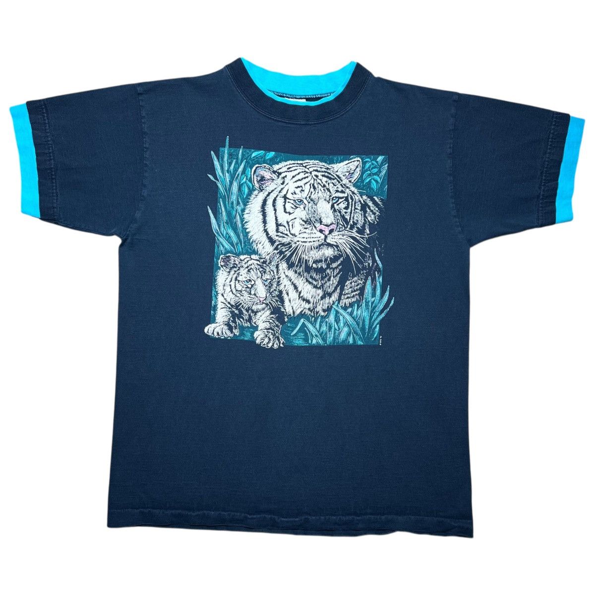 Other Vintage 1993 White Tiger Wild Life Nature Animal Graphic Tee Size US L / EU 52-54 / 3 - 1 Thumbnail