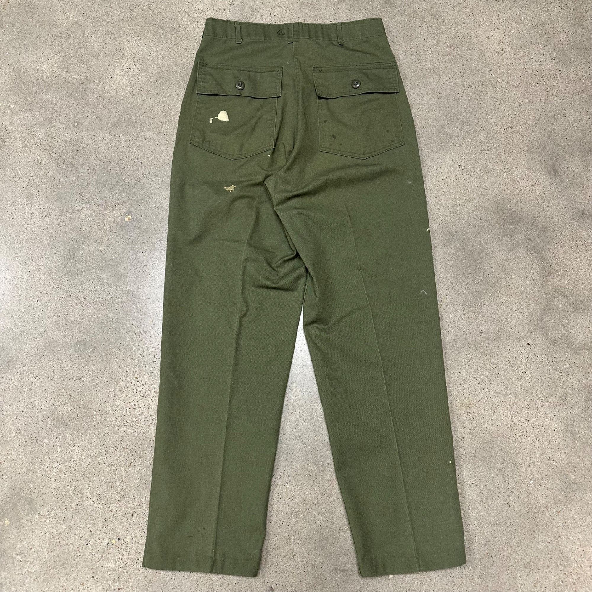 Vintage Vintage 60s OG107 Style Military Trouser Pants Size US 31 - 2 Thumbnail