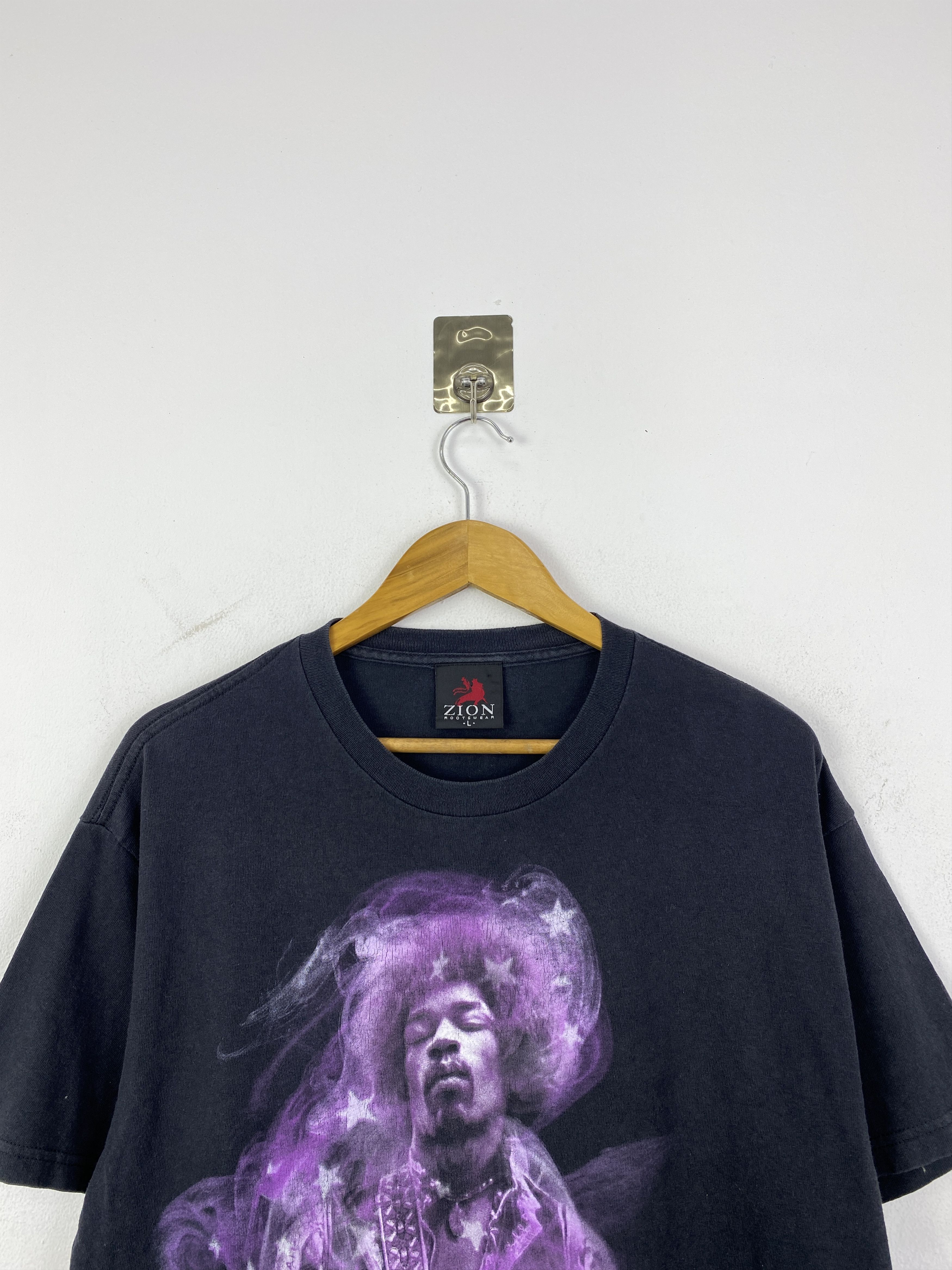 Jimi Hendrix Vintage Jimi Hendrix Purple Haze Shirt TA0742 Size US L / EU 52-54 / 3 - 2 Thumbnail